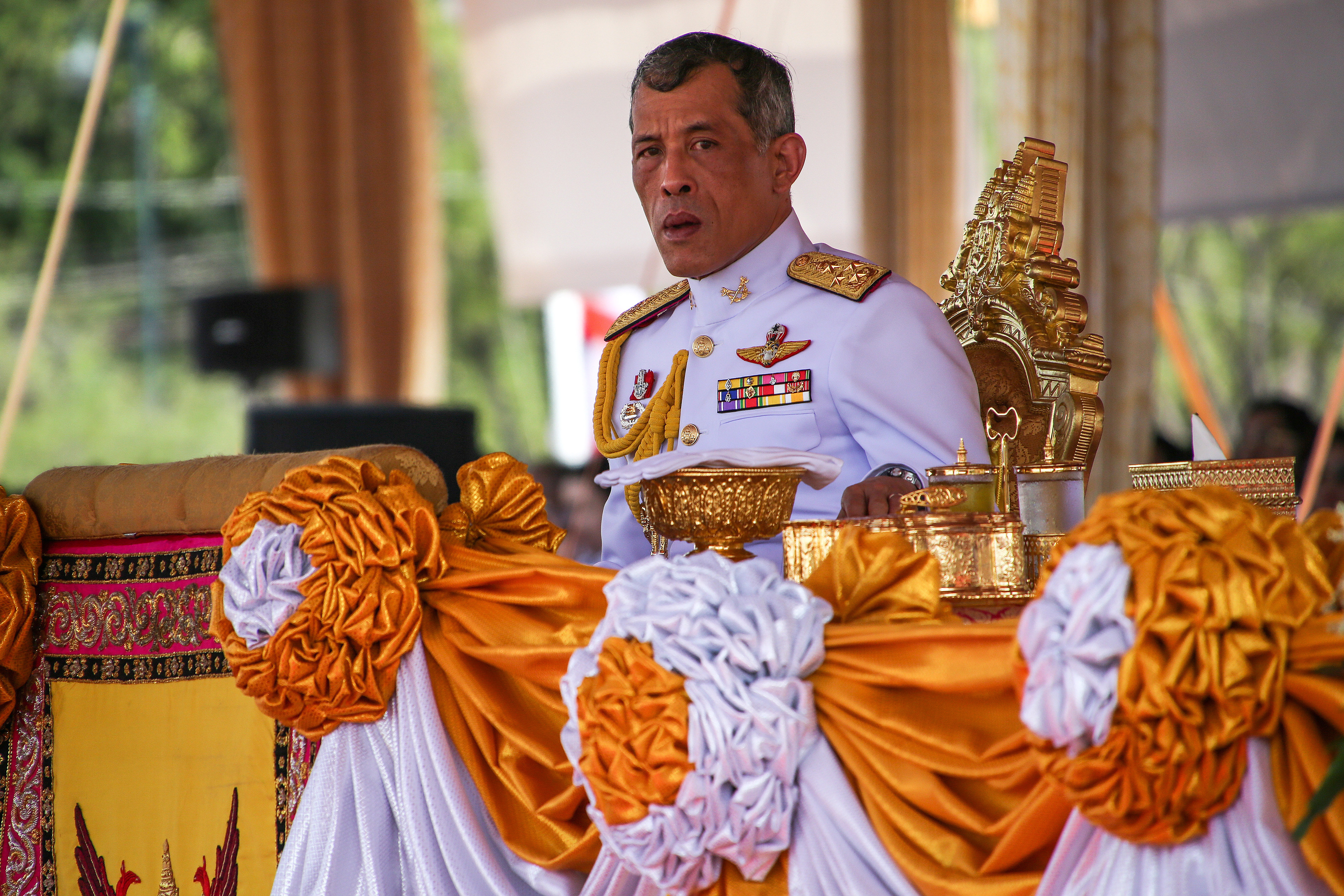 Crown Prince Maha Vajiralongkorn of Thailand attends a ceremony in Bangkok on May 9, 2016 (Bloomberg via Getty Images)