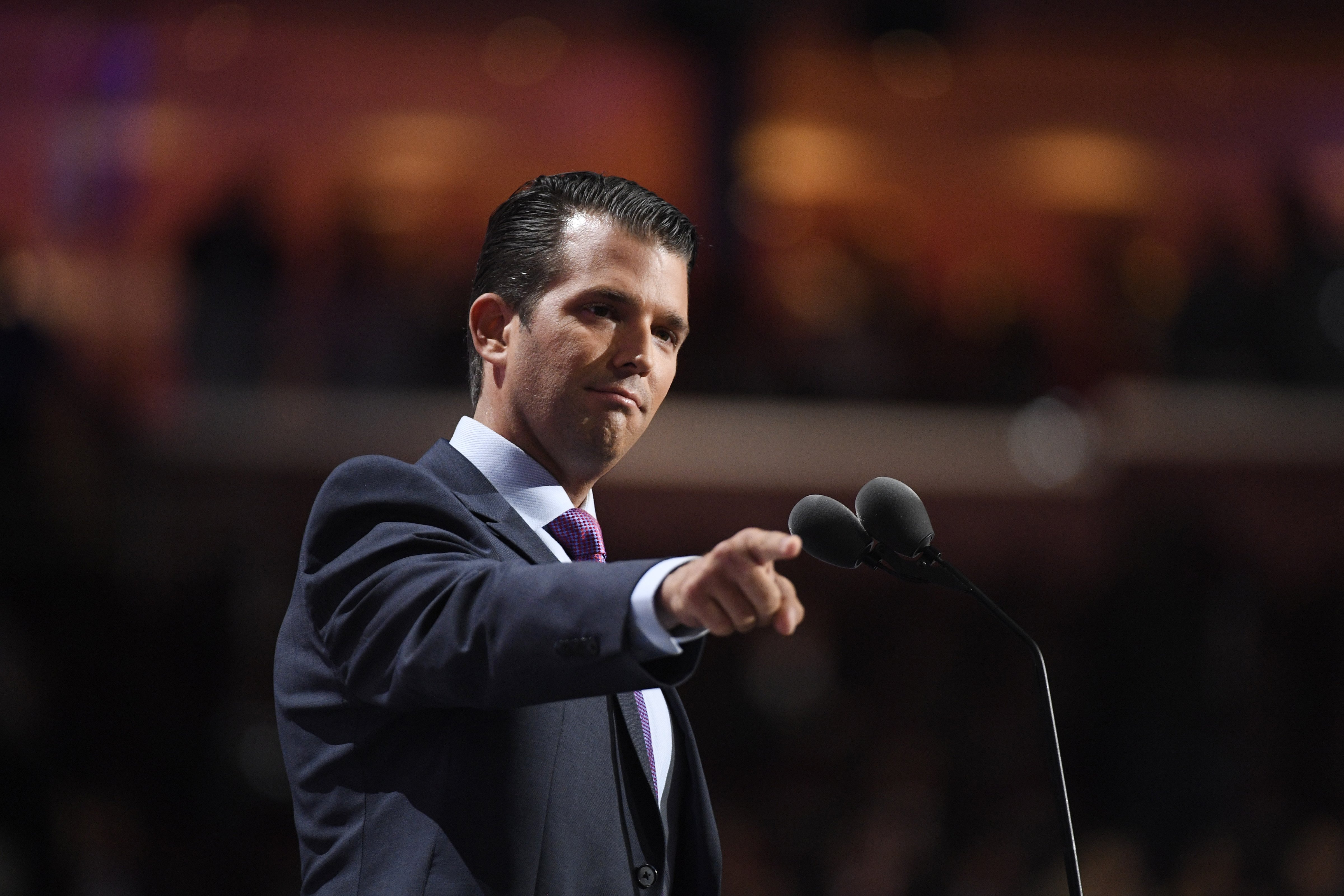 Donald Trump Jr. at the Republican National Convention (RNC) in Cleveland, Ohio, U.S., on Tuesday, July 19, 2016 (David Paul Morris—Bloomberg / Getty Images)