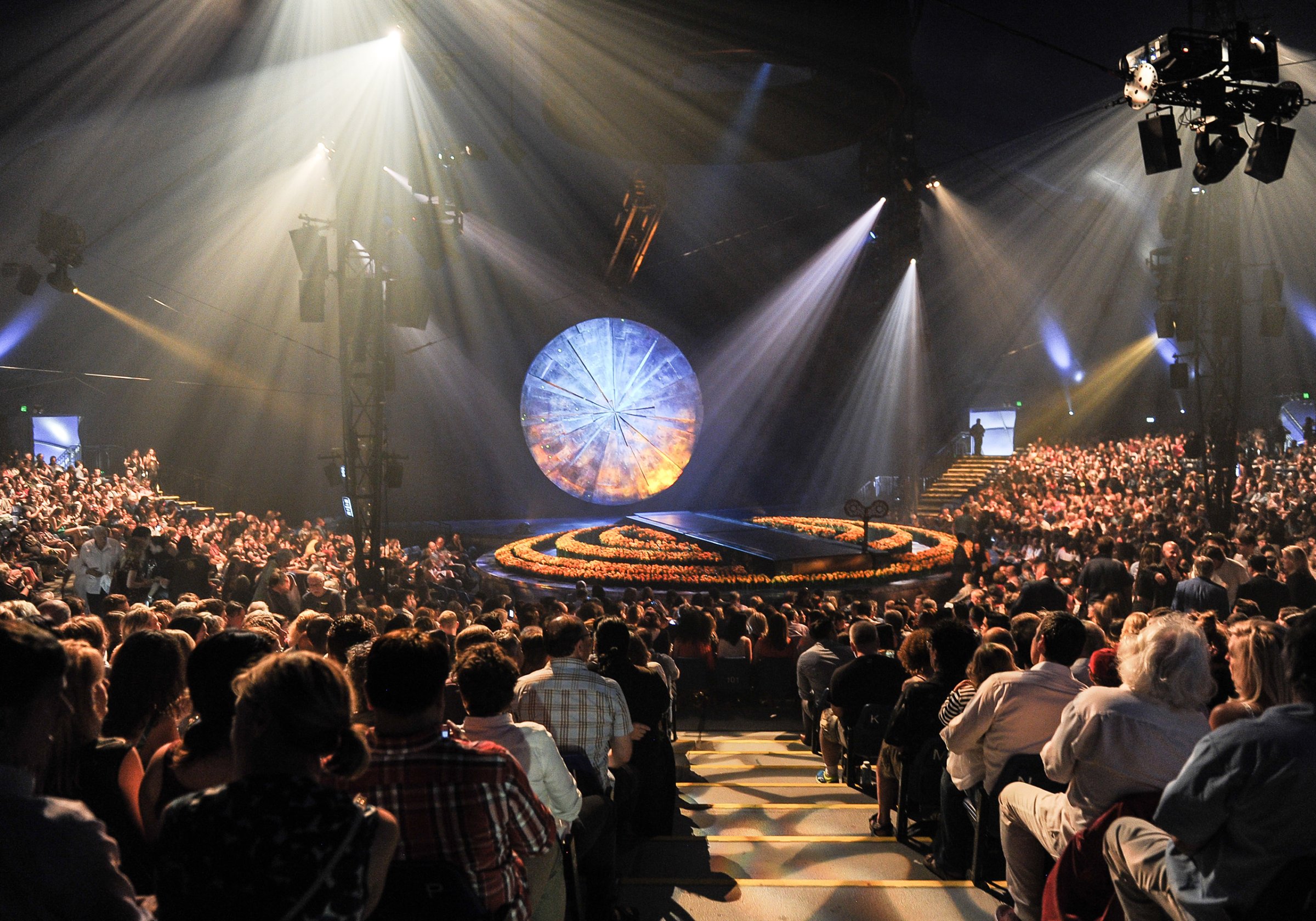 A general view of the opening of Cirque Du Soleil's "Luzia" at Port Lands on July 28, 2016 in Toronto.
