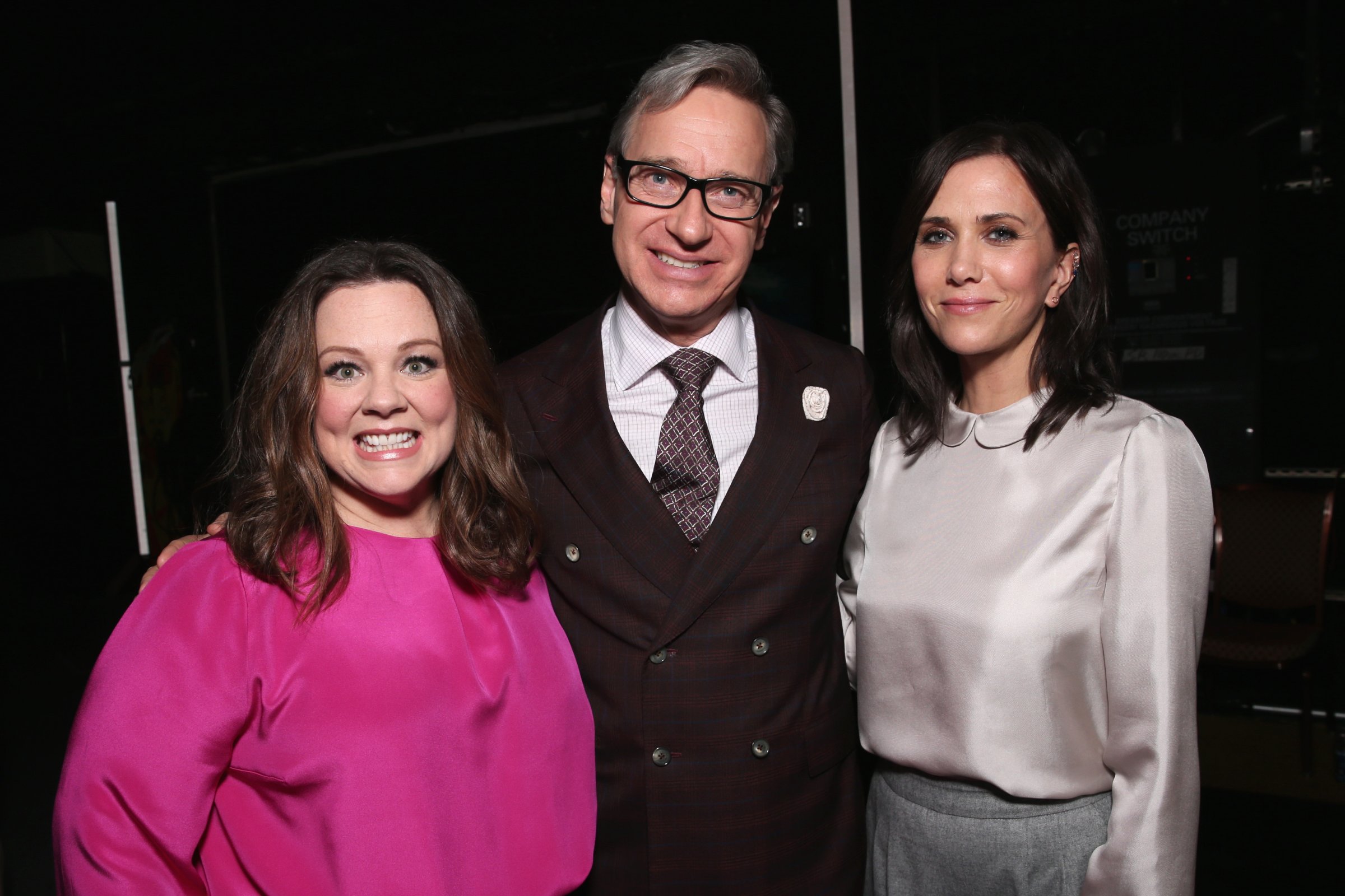 Actress Melissa McCarthy, director Paul Feig and actress Kristen Wiig attend CinemaCon 2016 An Evening with Sony Pictures Entertainment: Celebrating the Summer of 2016 and Beyond at The Colosseum at Caesars Palace during CinemaCon, the official convention of the National Association of Theatre Owners, on April 12, 2016 in Las Vegas, Nevada.