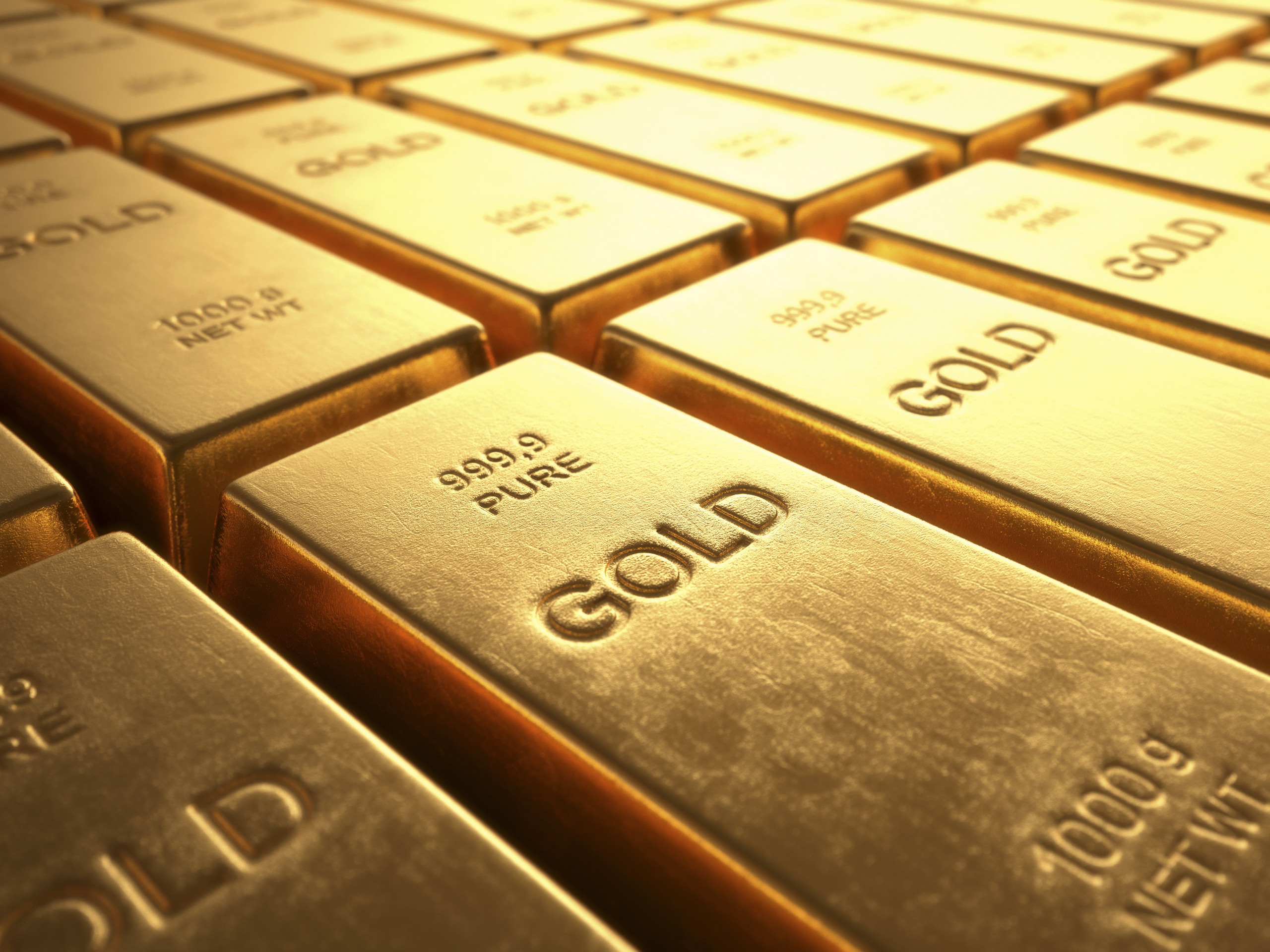 Gold bullion, illustration