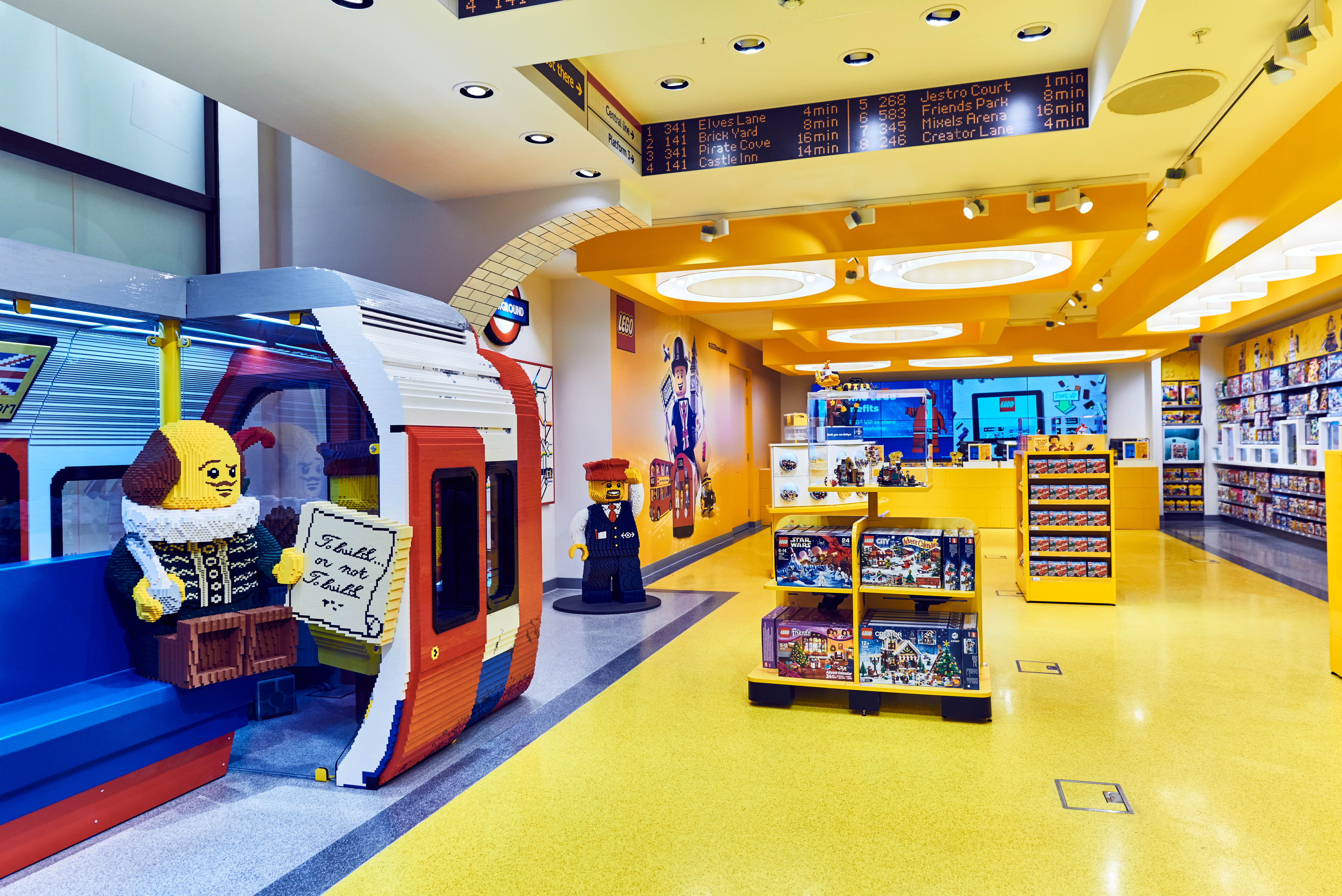 The interior of the store's ground floor. (Lego)