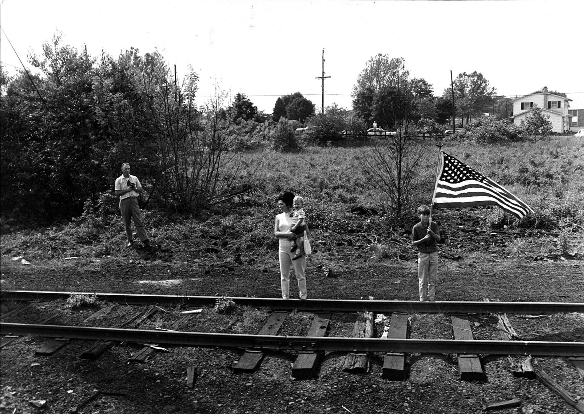 Senator Robert Kennedy Funeral Train to Arlington, 1968.