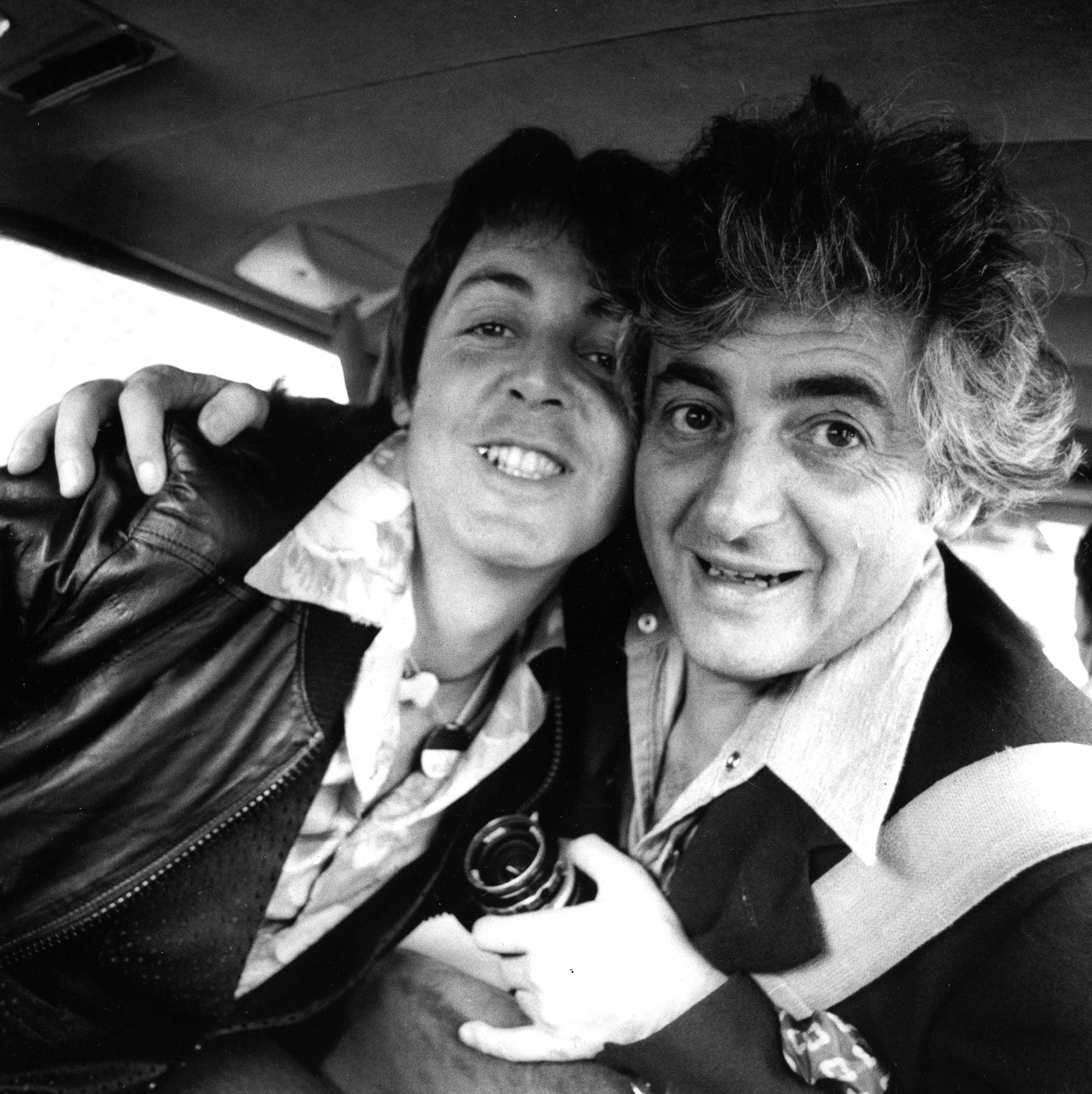 Paul McCartney and Harry Benson (Courtesy of Harry Benson)