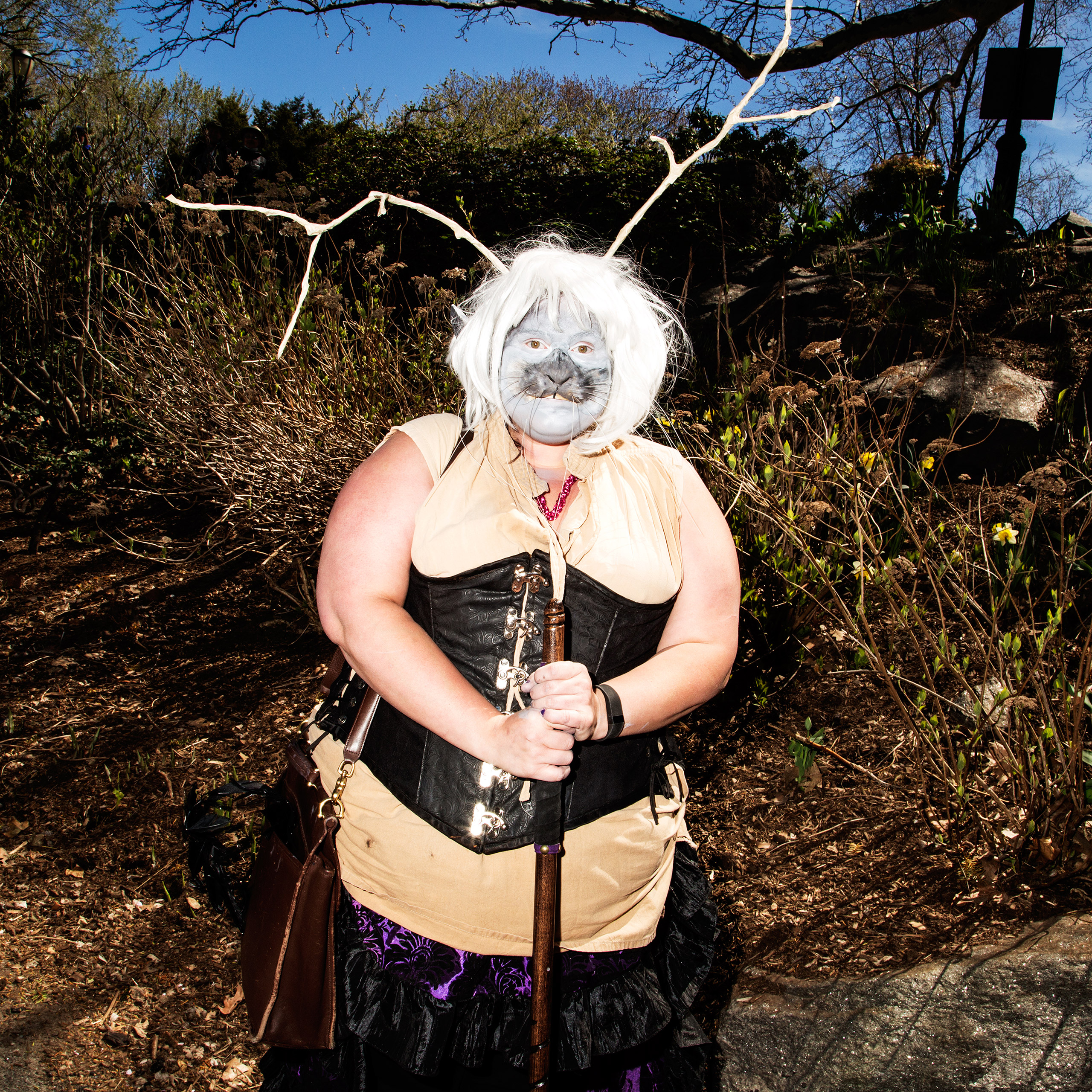 Ana Gondring, a member, at a cosplay day in Fort Tyron park.