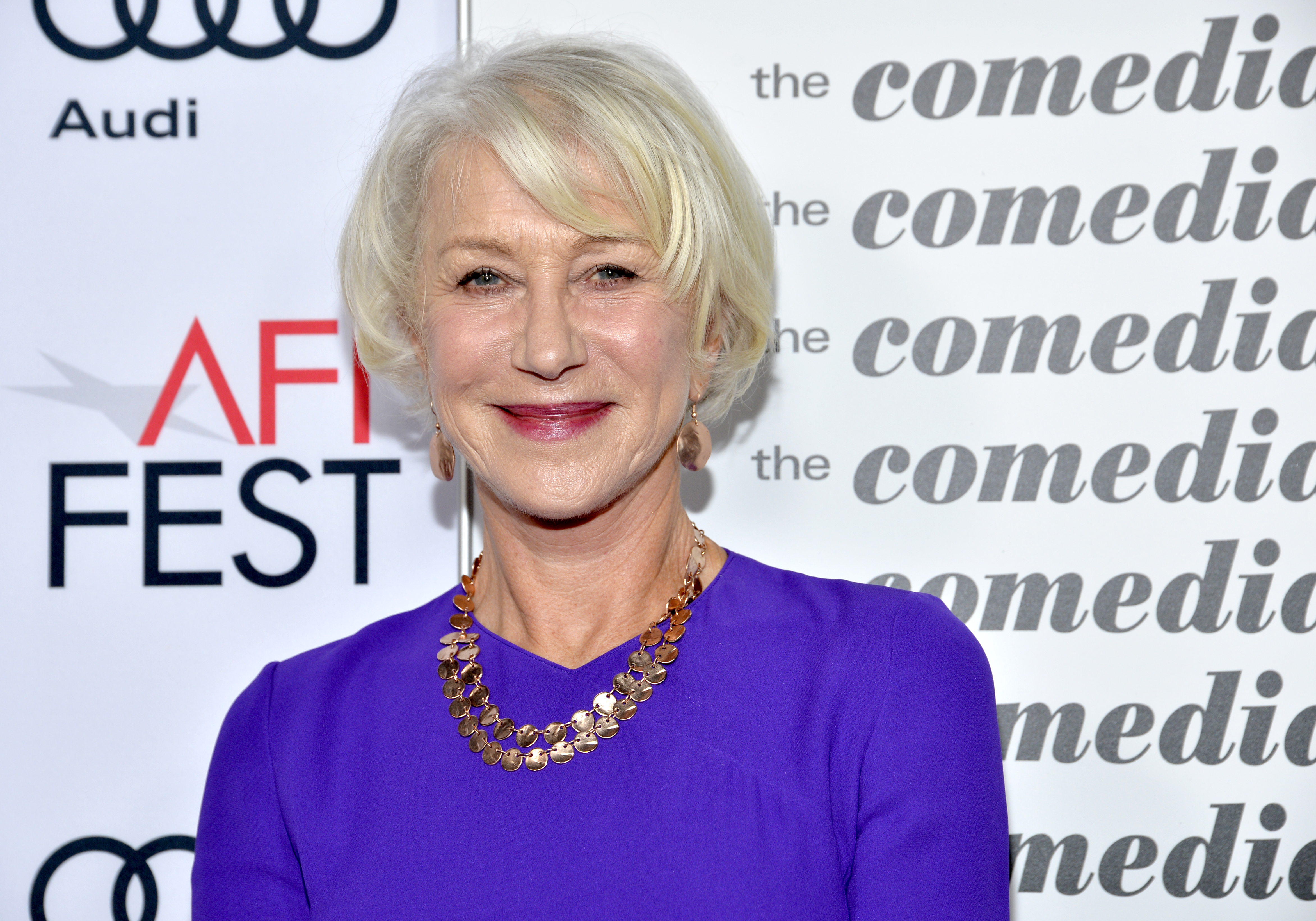 Actress Helen Mirren attends the premiere of Sony Pictures Classics' 'The Comedian' at AFI Fest 2016, presented by Audi at the Egyptian Theatre on November 11, 2016 in Hollywood, California. (Tara Ziemba—Getty Images)