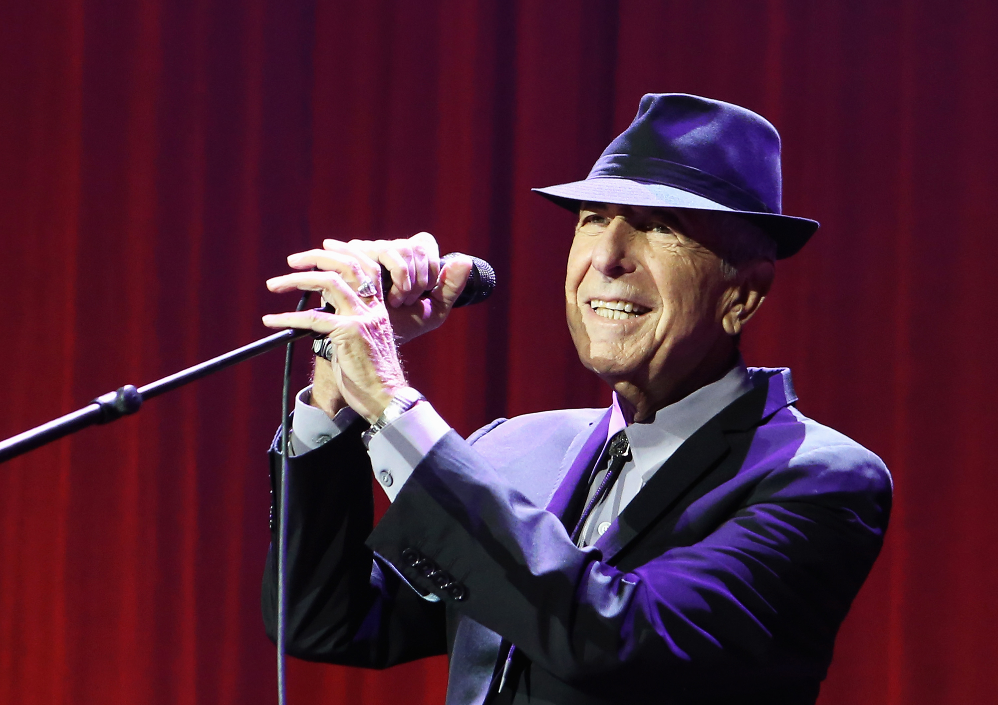 Leonard Cohen at the O2 Arena on Sept. 15, 2013 in London.