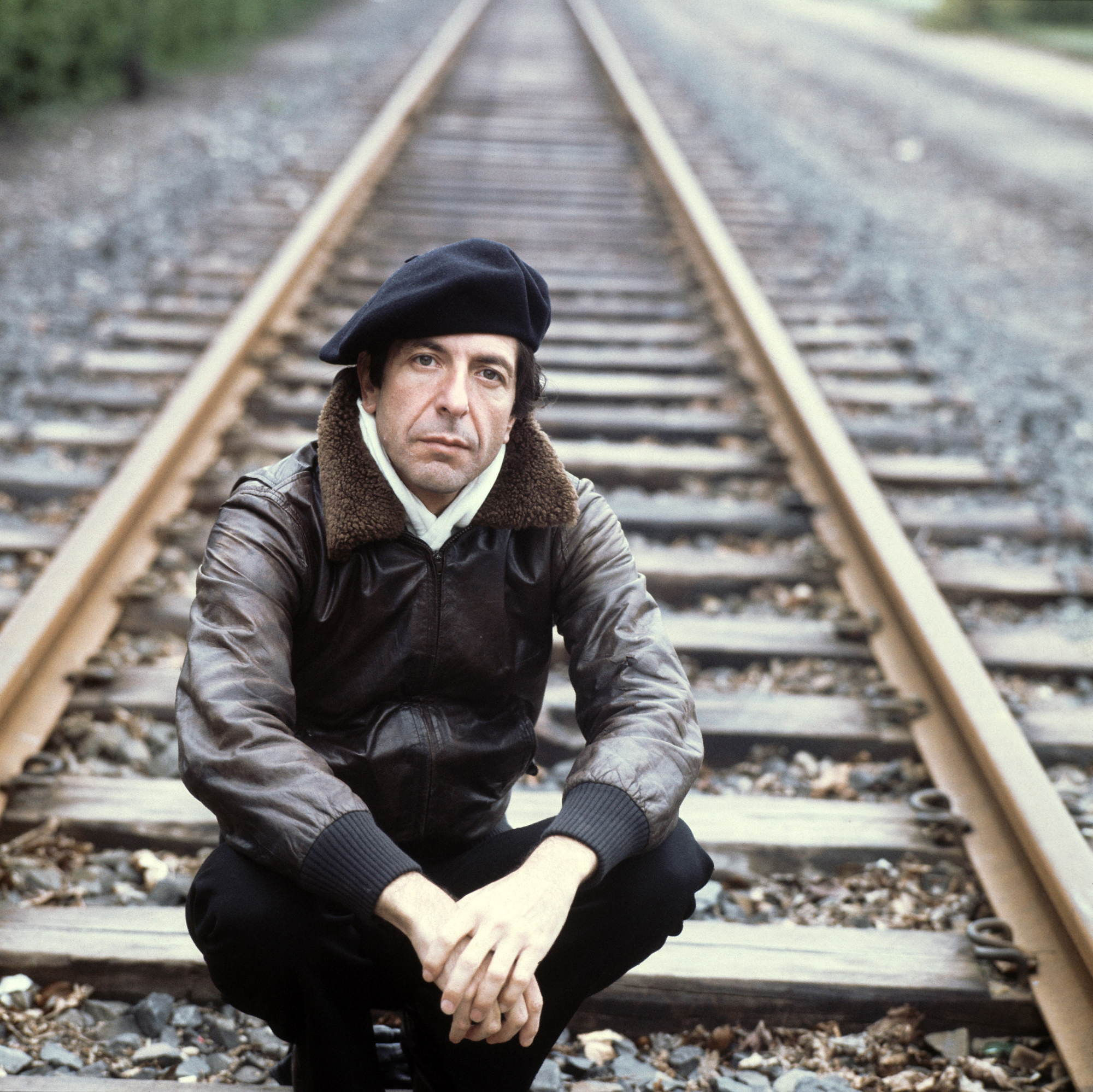 Leonard Cohen on April 25, 1976 in Frankfurt, Germany.