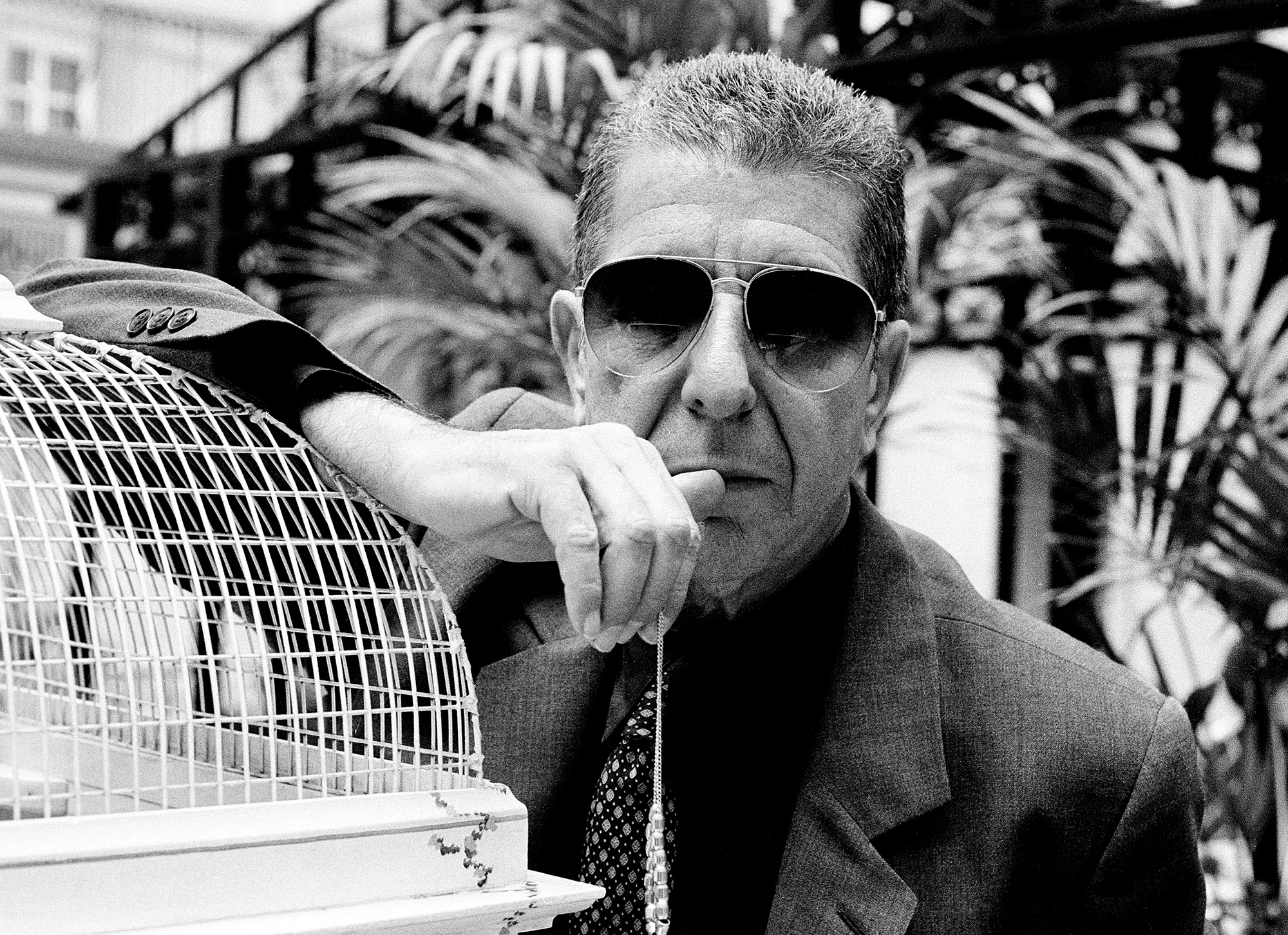 Leonard Cohen in London in 2001.