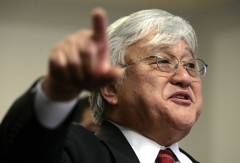 Rep. Mike Honda speaks during a press conference on Capitol Hill on March 14, 2006 in Washington, DC. (Chip Somodevilla—Getty Images)