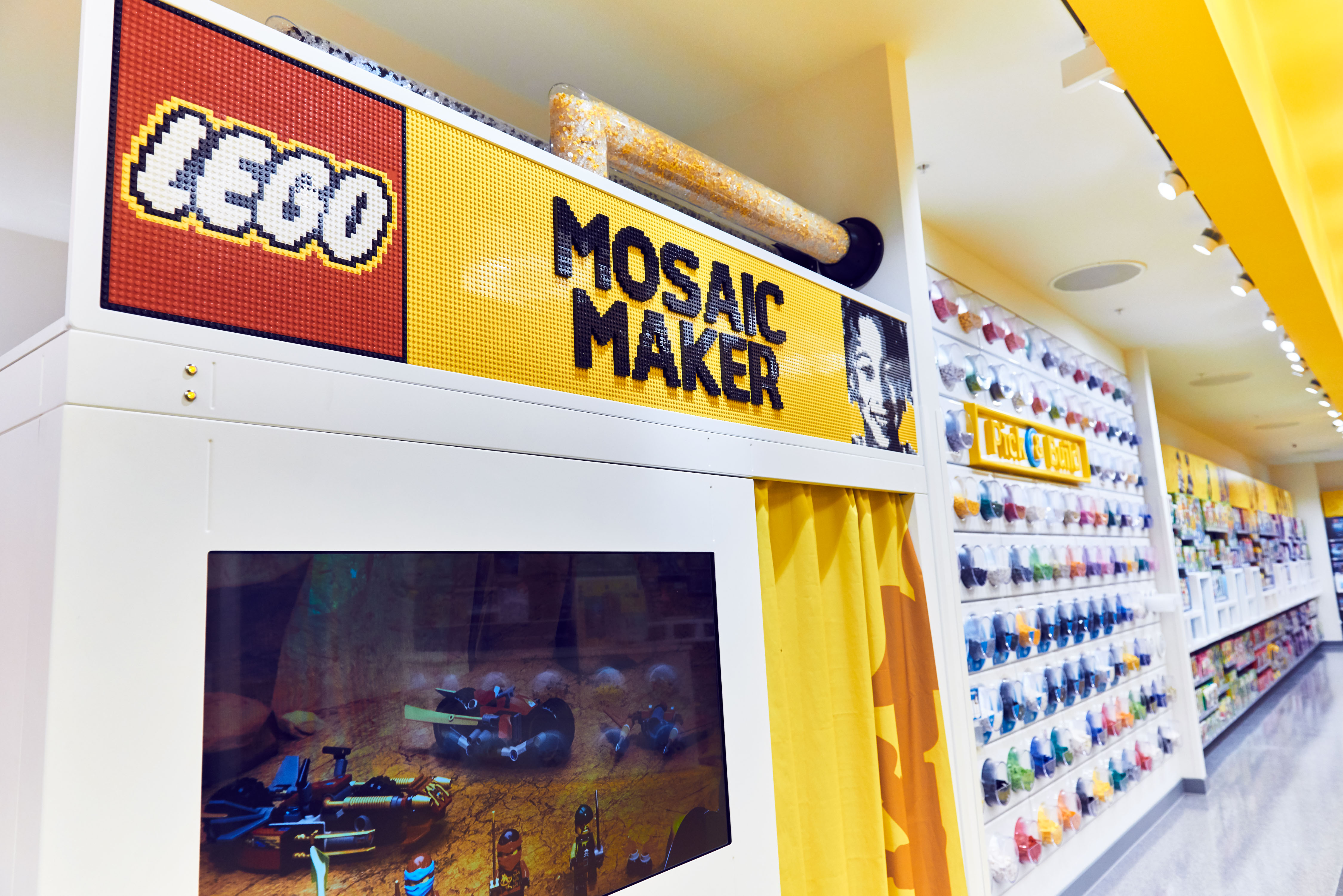 The "Mosaic Maker" offers Legos fans of all ages the opportunity to purchase their very own, one of a kind, personalized Legos mosaic portrait. (Lego)