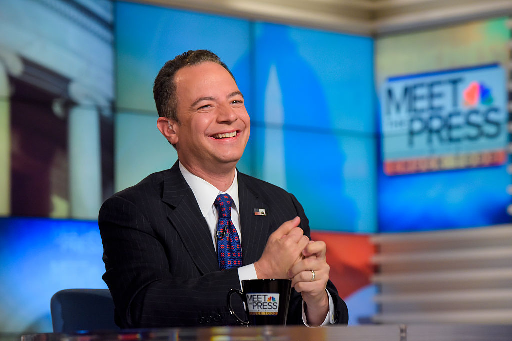 Reince Priebus, Chair, Republican National Committee, appears on "Meet the Press" in Washington, D.C., Sunday August 28, 2016. (NBC NewsWire—NBCU Photo Bank via Getty Images)