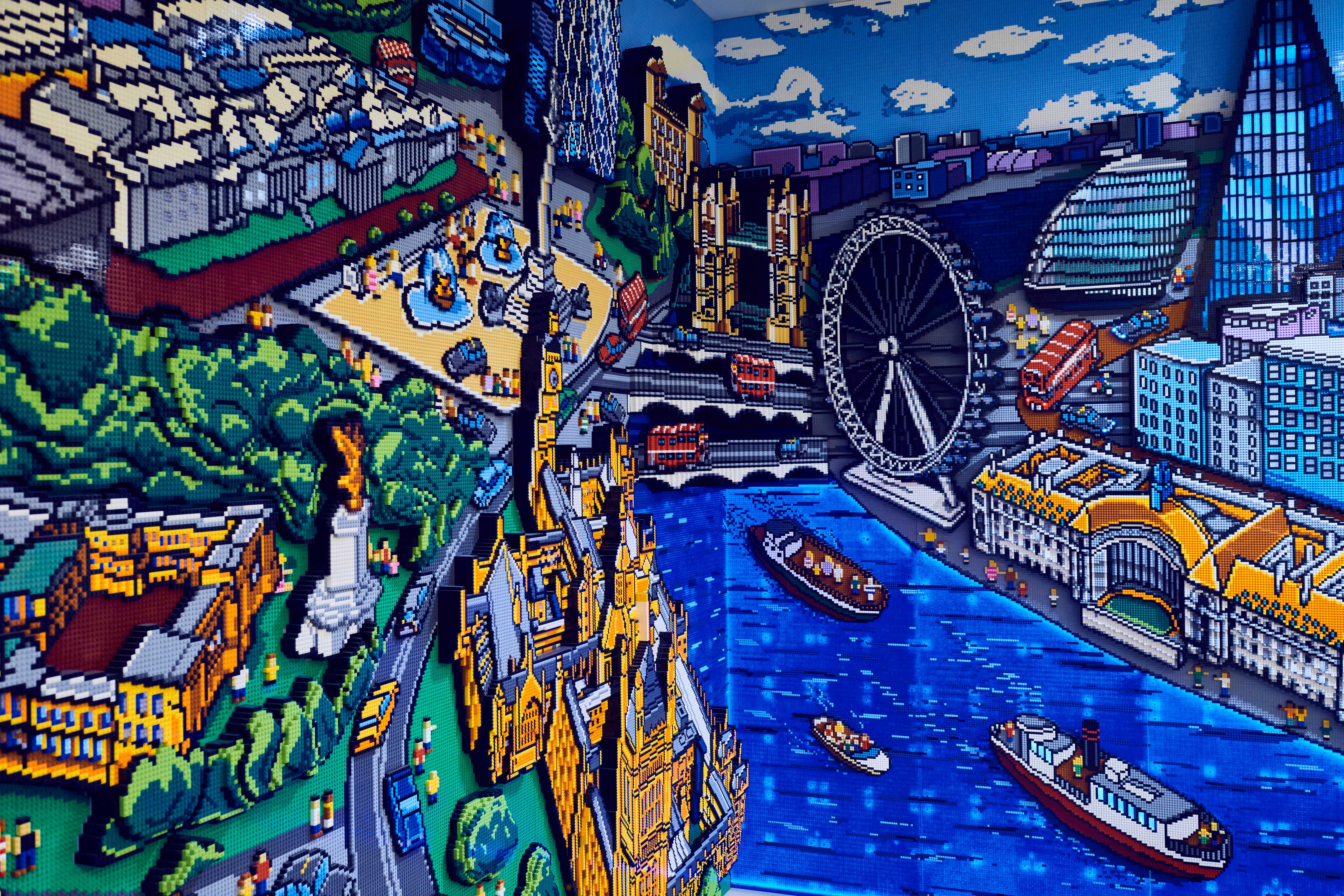 A Lego mosaic of London's skyline. (Lego)