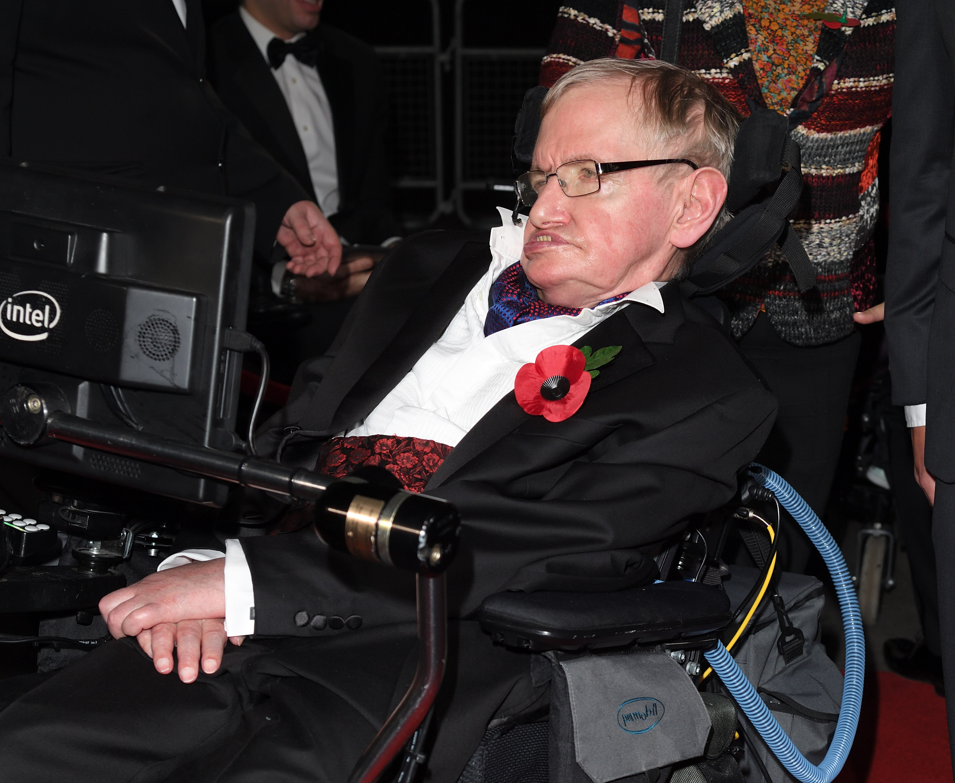 Stephen Hawking attends the Pride Of Britain Awards at The Grosvenor House Hotel on Oct. 31, 2016 in London. (Karwai Tang—WireImage)