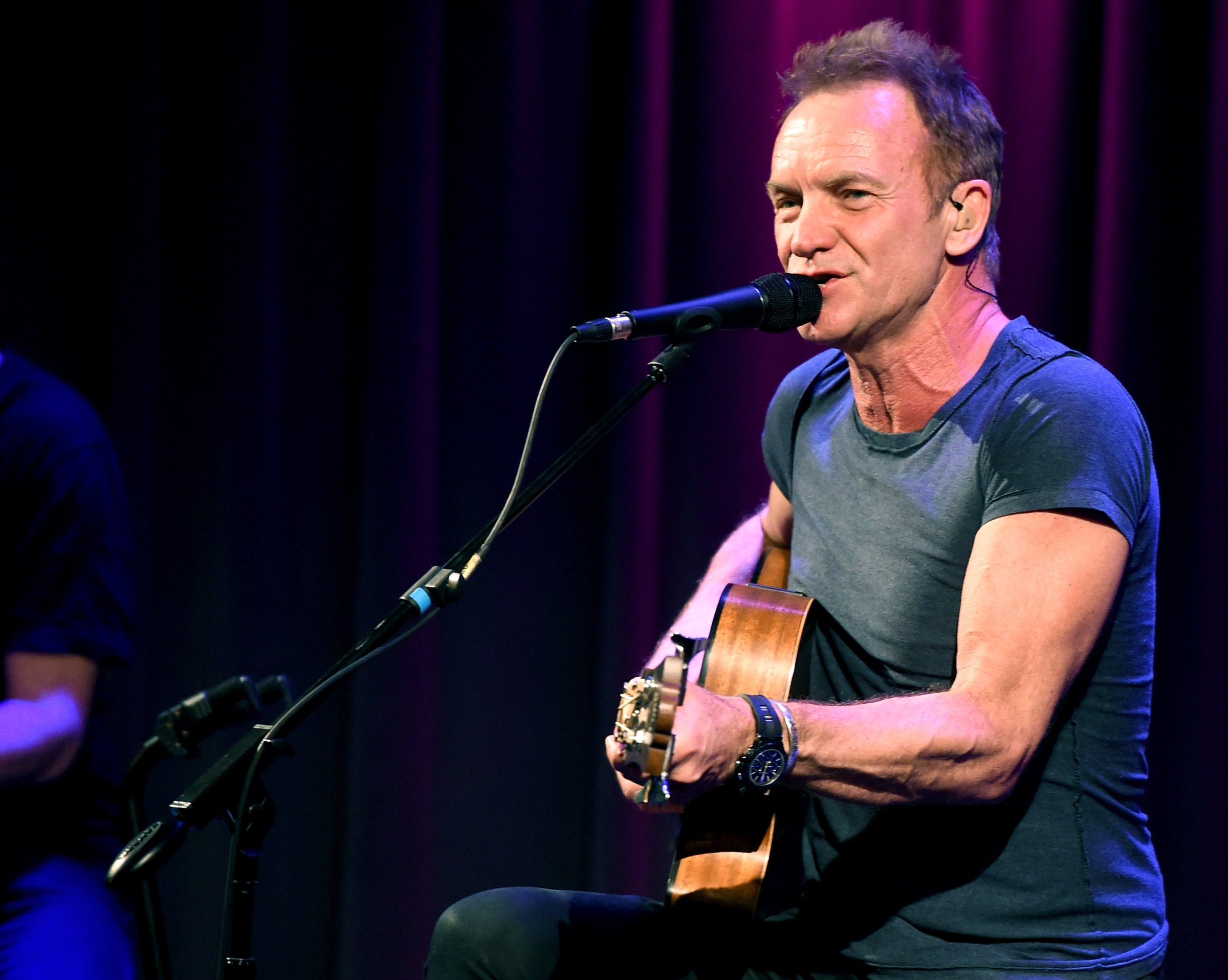 Singer/songwriter Sting performs onstage at the GRAMMY Museum on October 26, 2016 in Los Angeles, California.