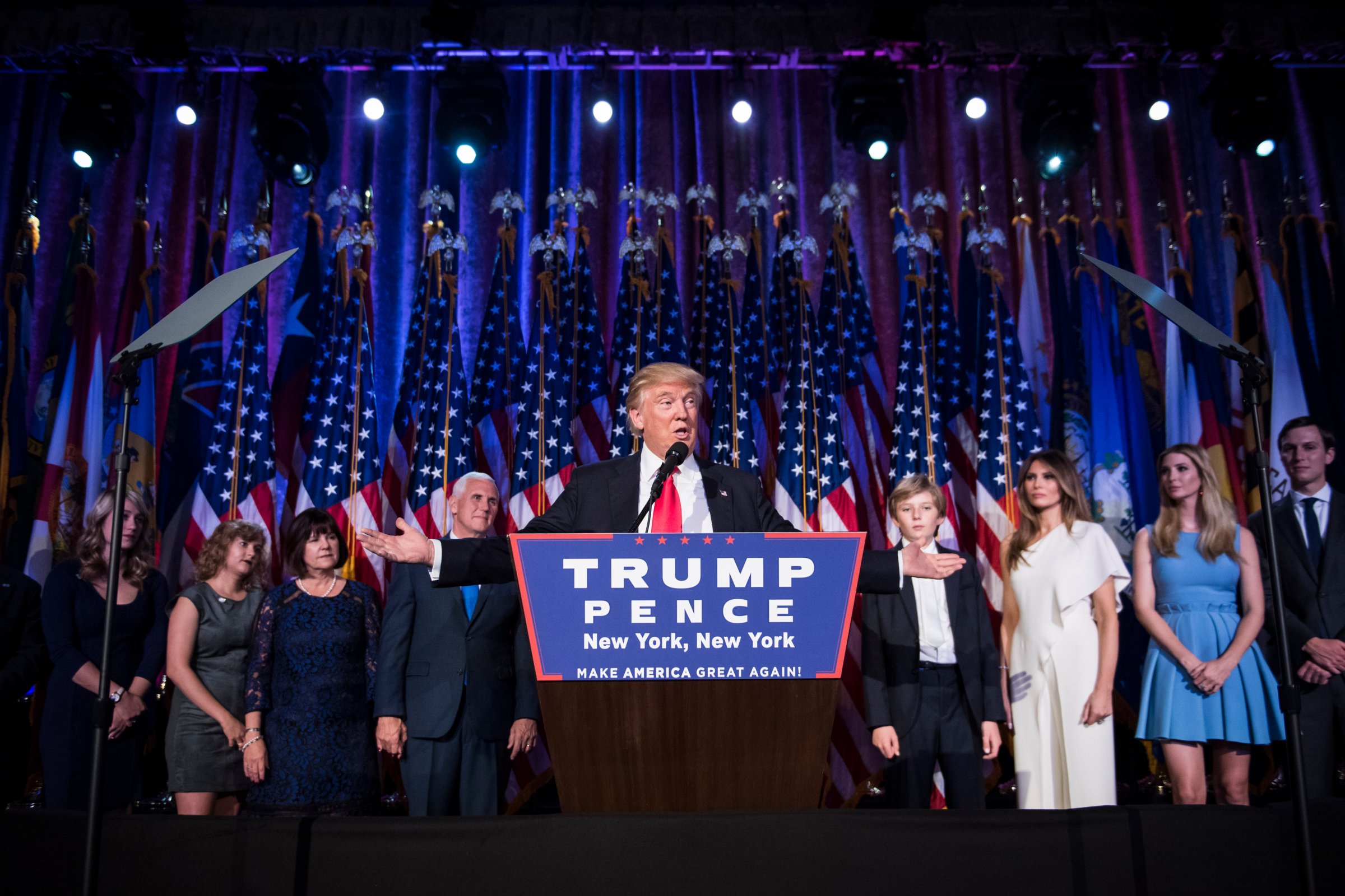 Republican presidential candidate Donald Trump wins in New York NY