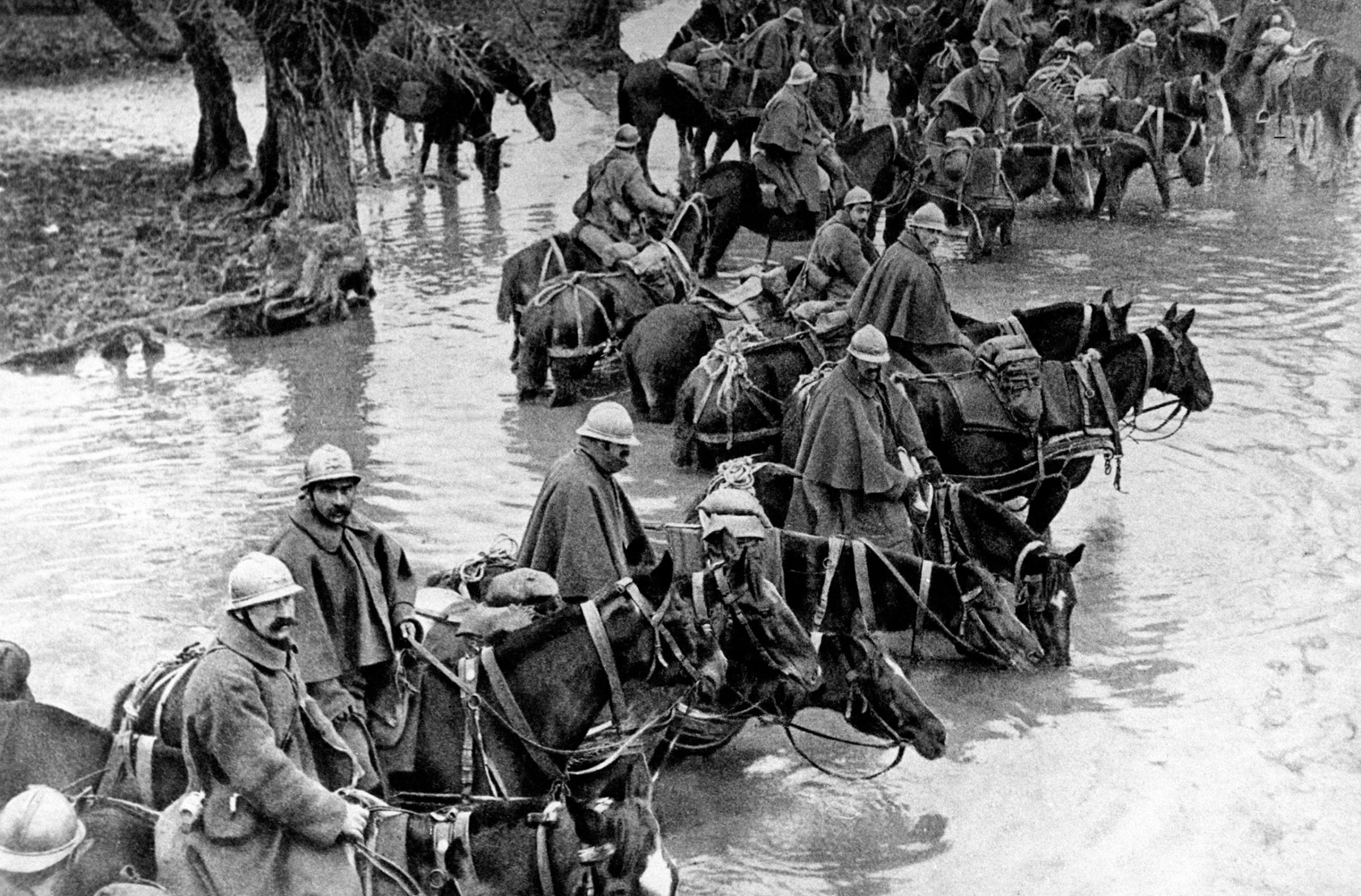 WWI Battle of Verdun in France, 1916.