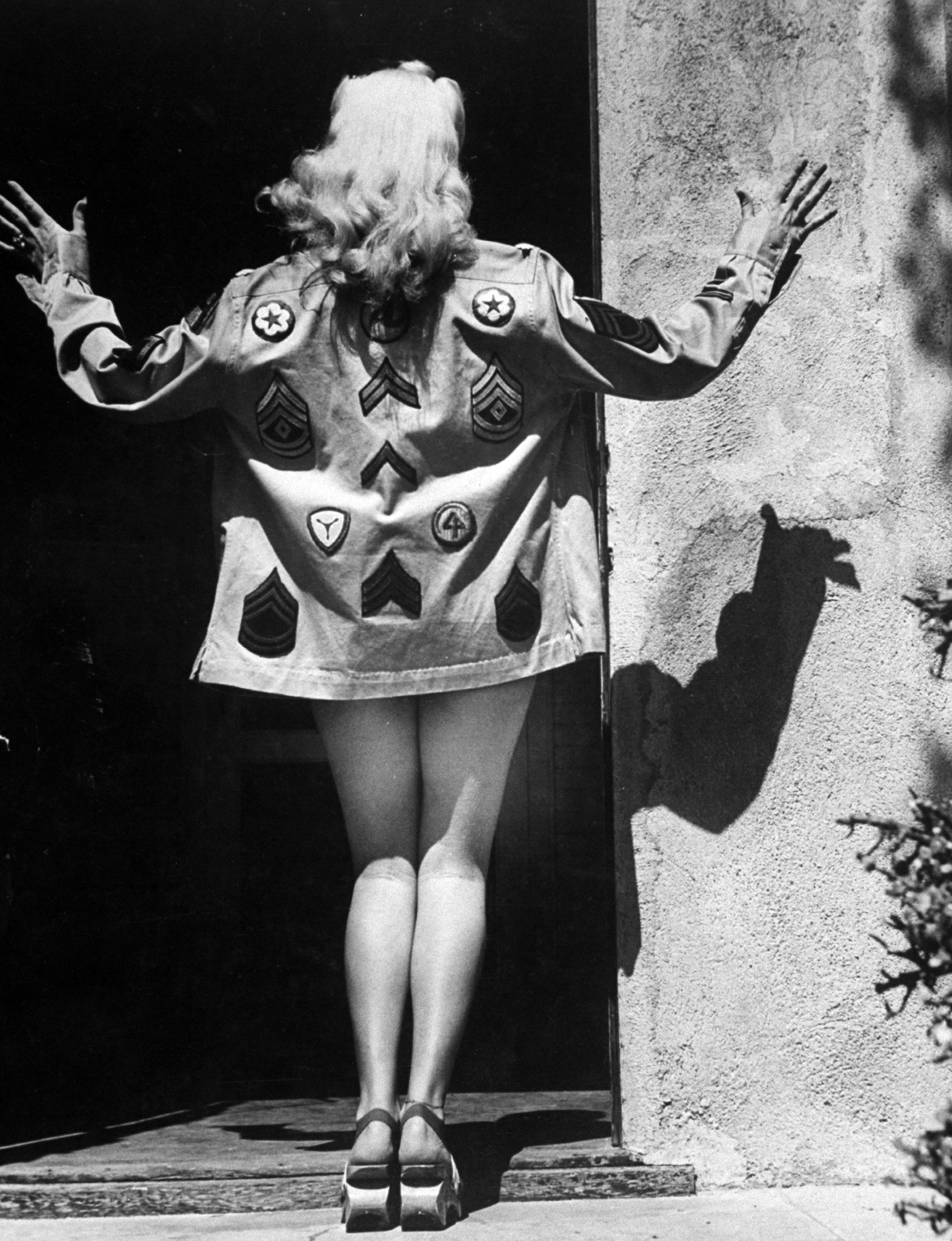 Betty Grable's Hollywood landmark legs, 1943.