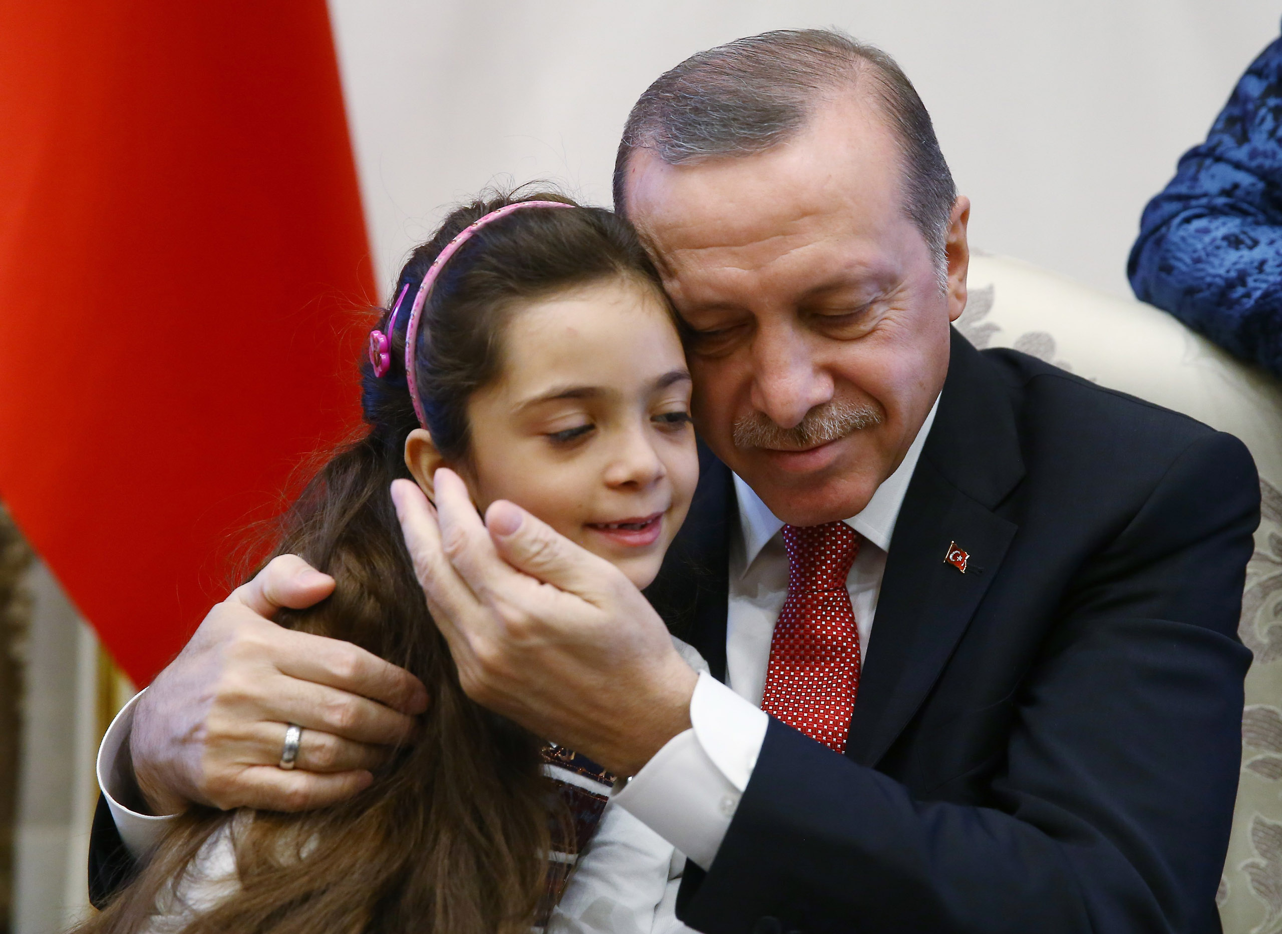 Turkish President Erdogan meets Bana Alabed evacuated from E. Aleppo