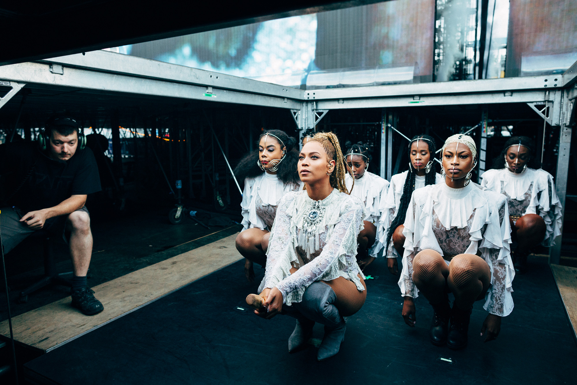 Backstage at Beyoncé's Formation World Tour in Dublin, on July 9, 2016.
