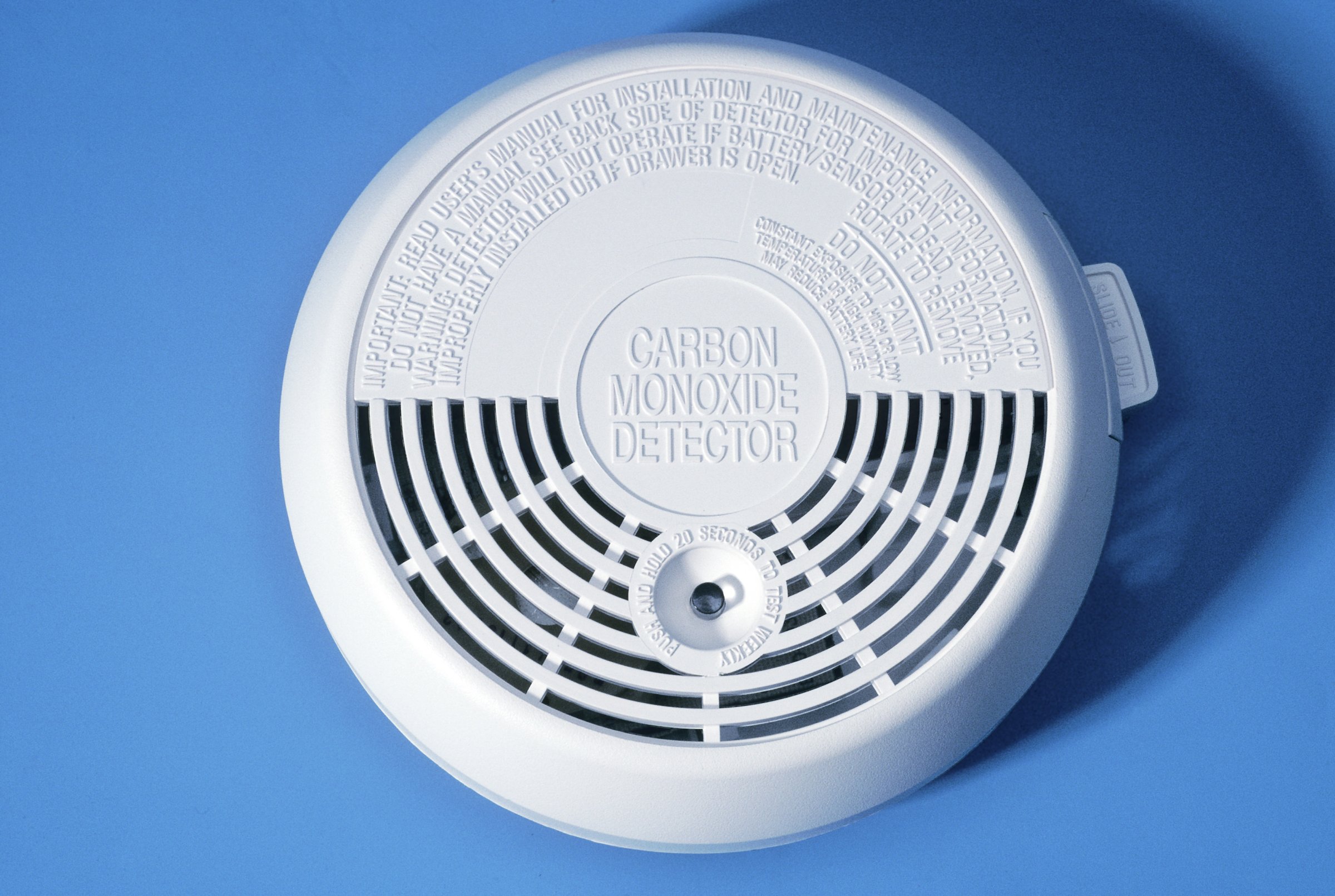 Carbon monoxide detector. Carbon monoxide (CO) is a colorless, odorless gas that can lead to carbon monoxide poisoning, a type of asphyxiation. Household gas boilers that are working incorrectly may produce high levels of CO. Detectors situated in kitchens