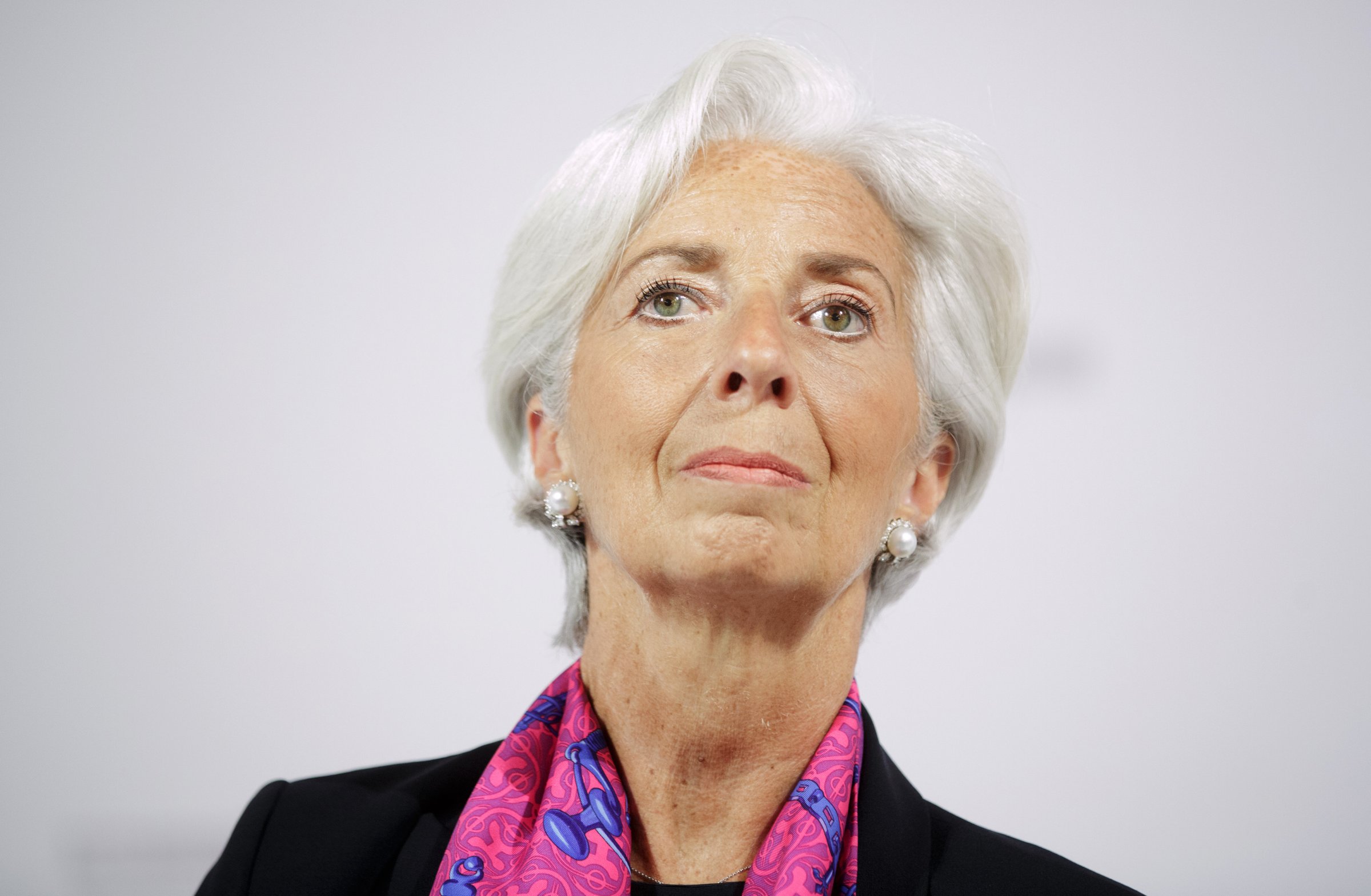 Christine Lagarde, managing director of the International Monetary Fund (IMF), looks on during a panel session at the Hofburg Palace in Vienna, Austria, on Friday, June 17, 2016.