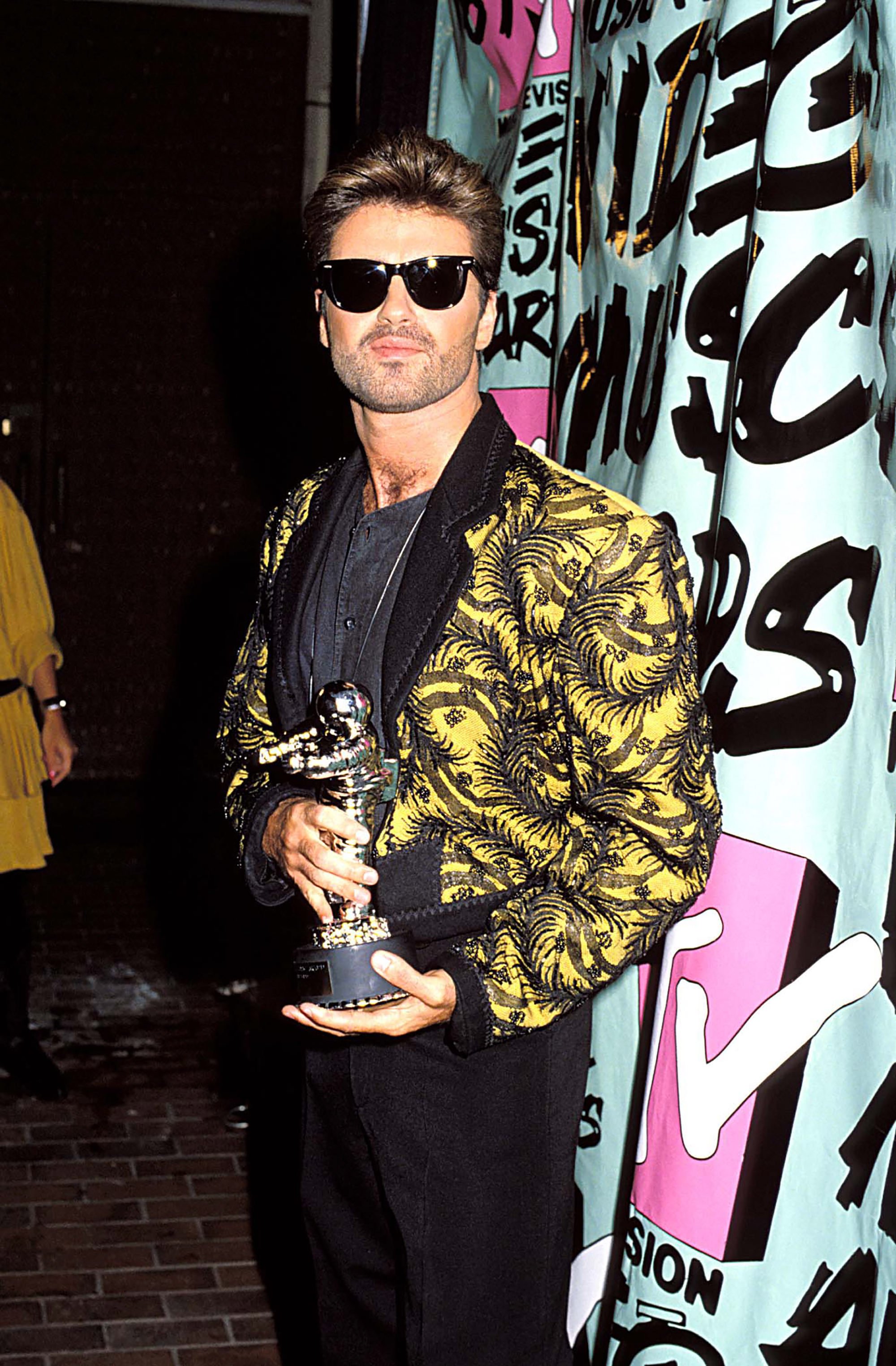 George Michael during the 1989 MTV Video Music Awards in Los Angeles, on Sept. 9, 1989.
