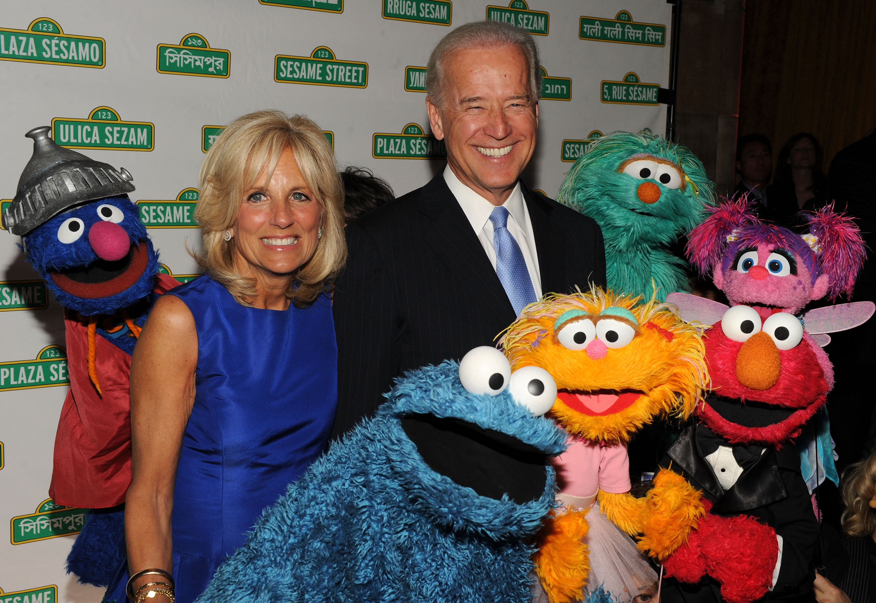 Vice President Joe Biden and Dr. Jill Biden attend Sesame Workshop's 8th Annual Benefit Gala in New York City. (Photo by Bryan Bedder/Getty Images) (Bryan Bedder&mdash;Getty Images)