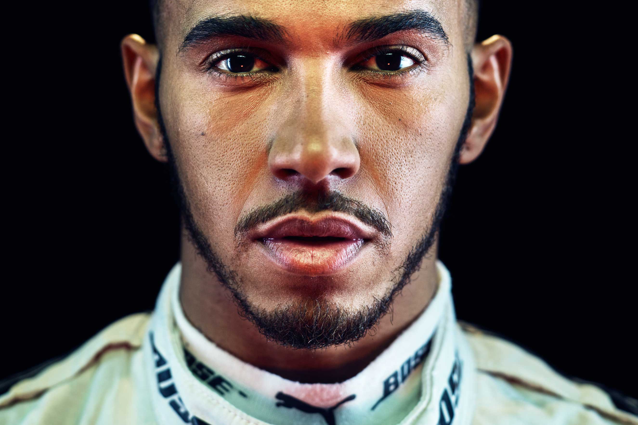 British Formula One racing driver Lewis Hamilton poses for a portrait at the TIME photo studio in New York City on Tuesday, Nov 1, 2016. (Thomas Prior for TIME)