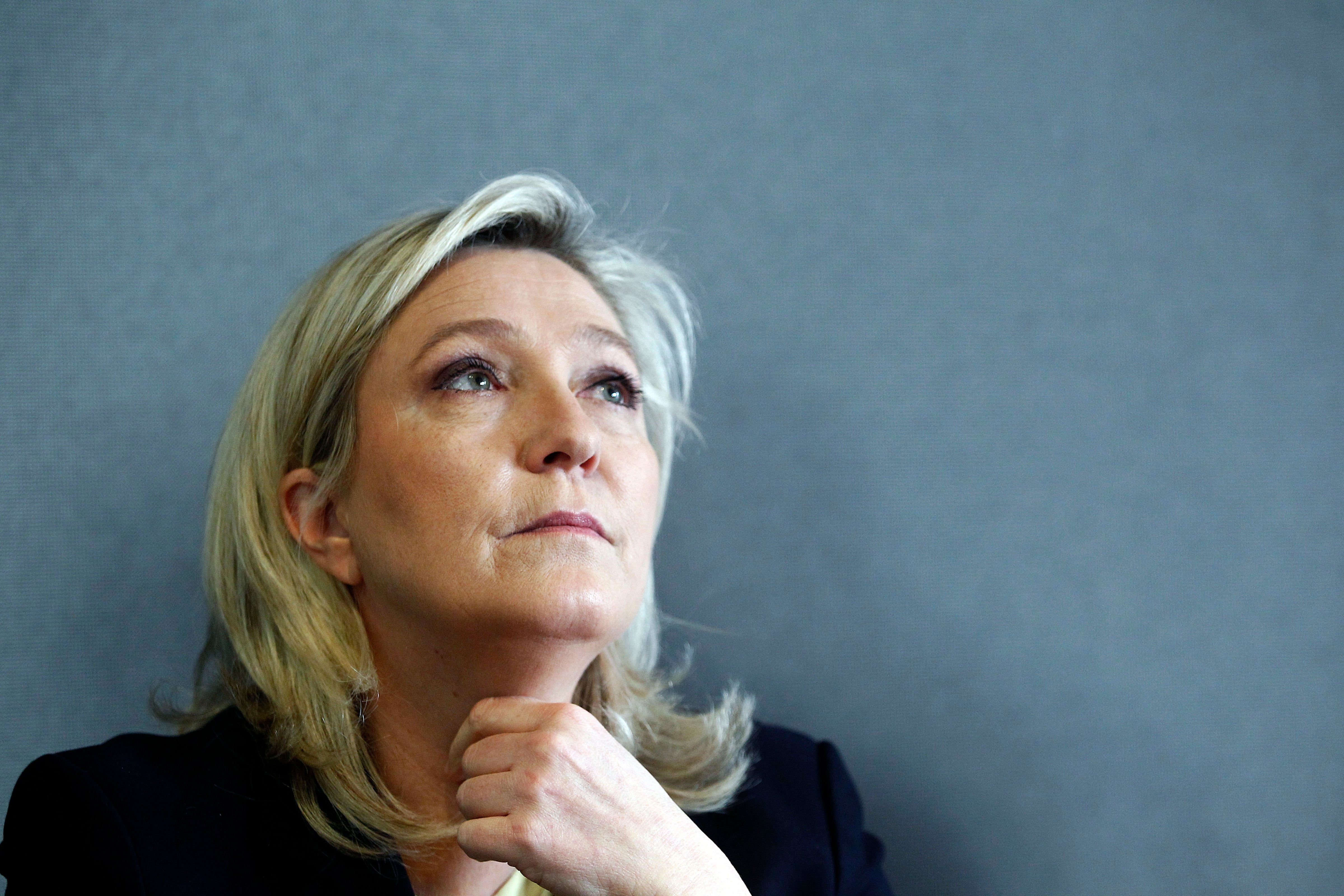 Marine Le Pen  attends a news conference on March 7, 2016 in Paris. (Chesnot—Getty Images)