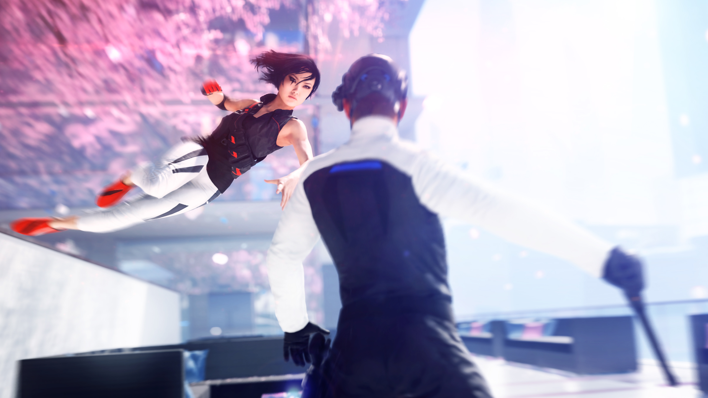 Mirror's Edge Catalyst  With Mirror’s Edge Catalyst we set out to create a universe that felt recognizable but different, futuristic yet believable, an oppressed society that almost could be ours. With its pristine and minimalistic aesthetics, the team created something that became unique, distinct and bold. Something you’d never seen before. 
                              
                              - Jhony Ljungstedt, Art Director, Mirror’s Edge Catalyst