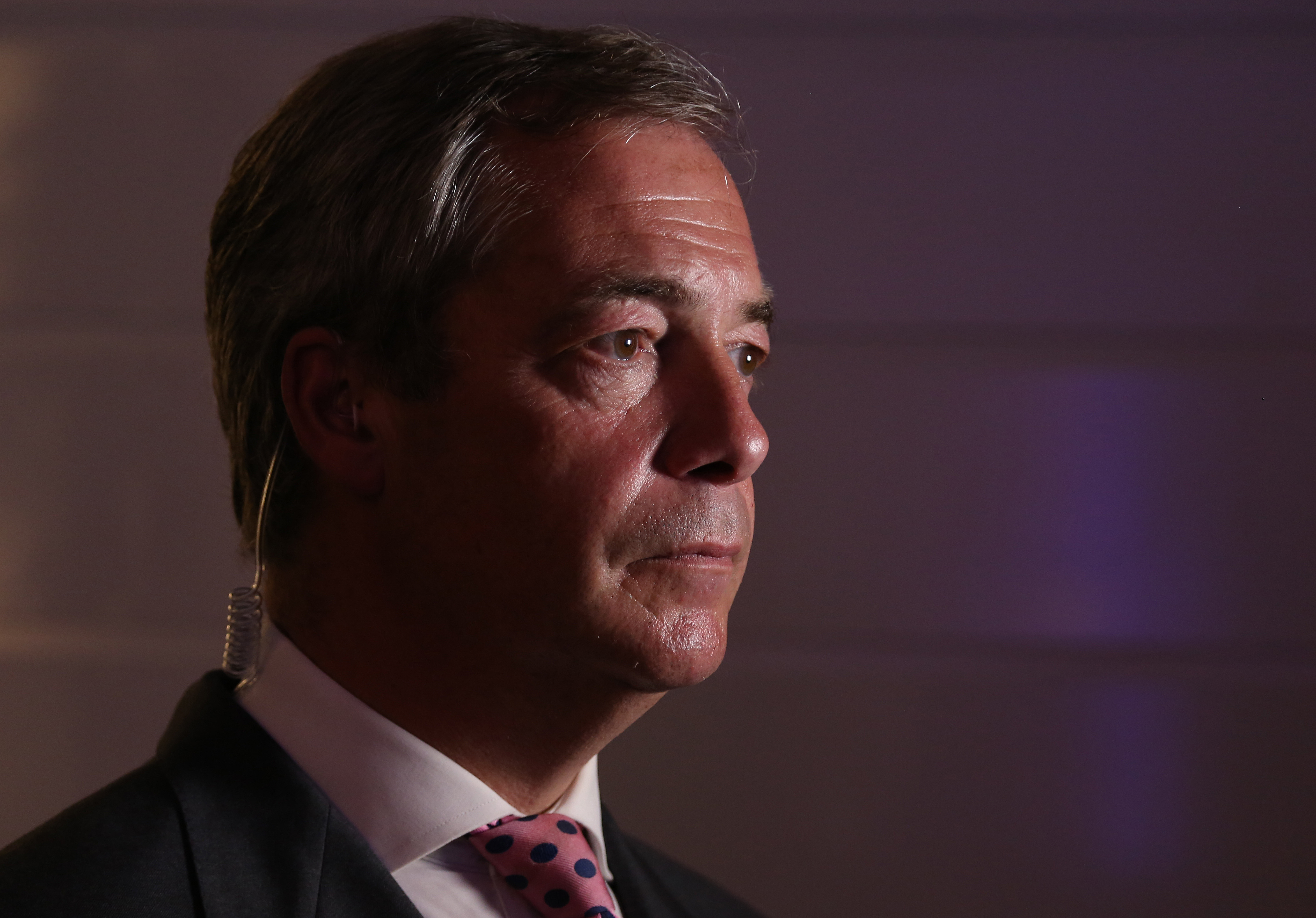 Nigel Farage during an interview in London on June 23 2016. (Goeff Caddick—AFP/Getty Images)