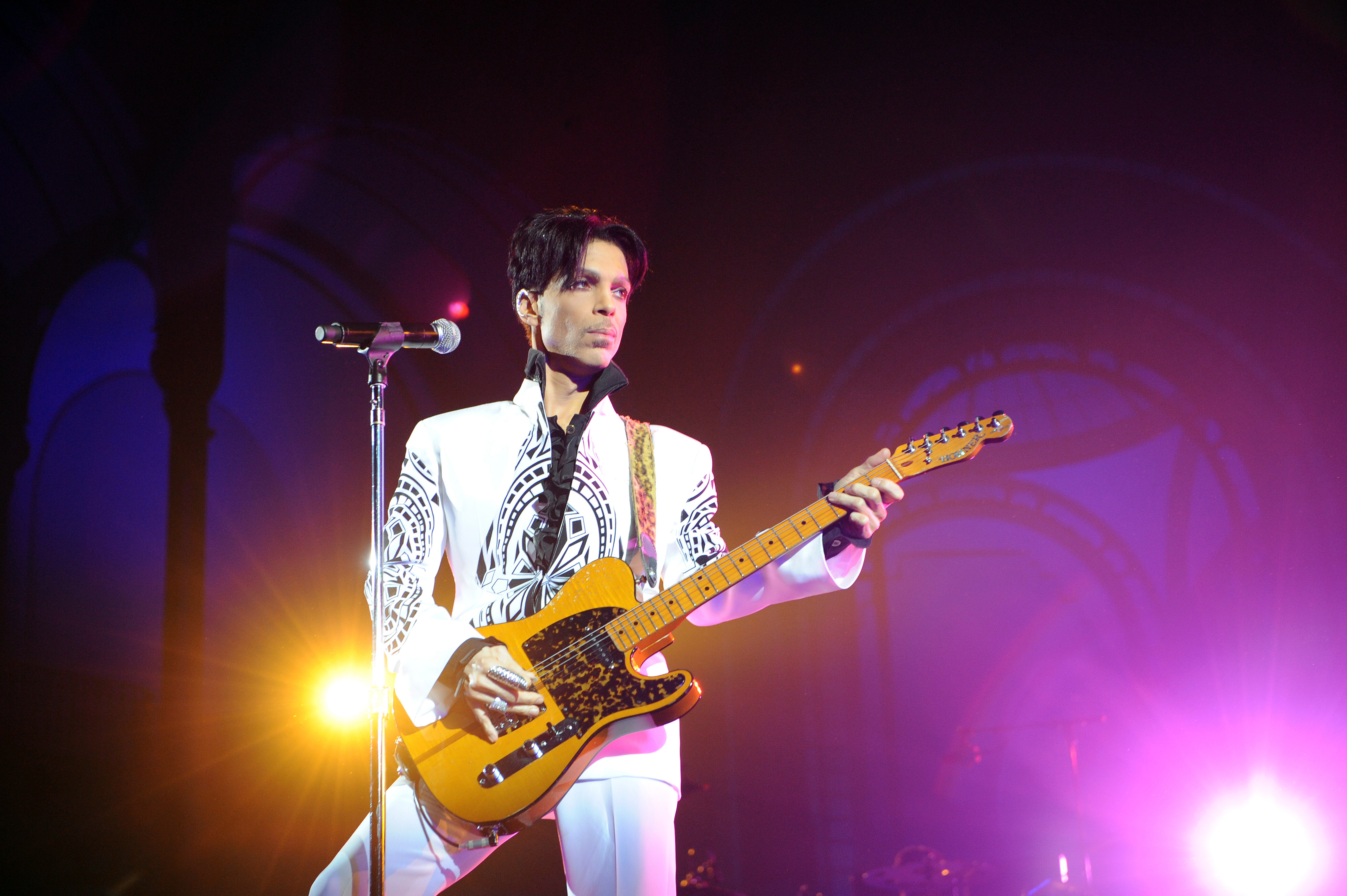 US singer Prince performs on October 11, 2009 at the Grand Palais in Paris. (Bertrand Guay&mdash;Getty Images)