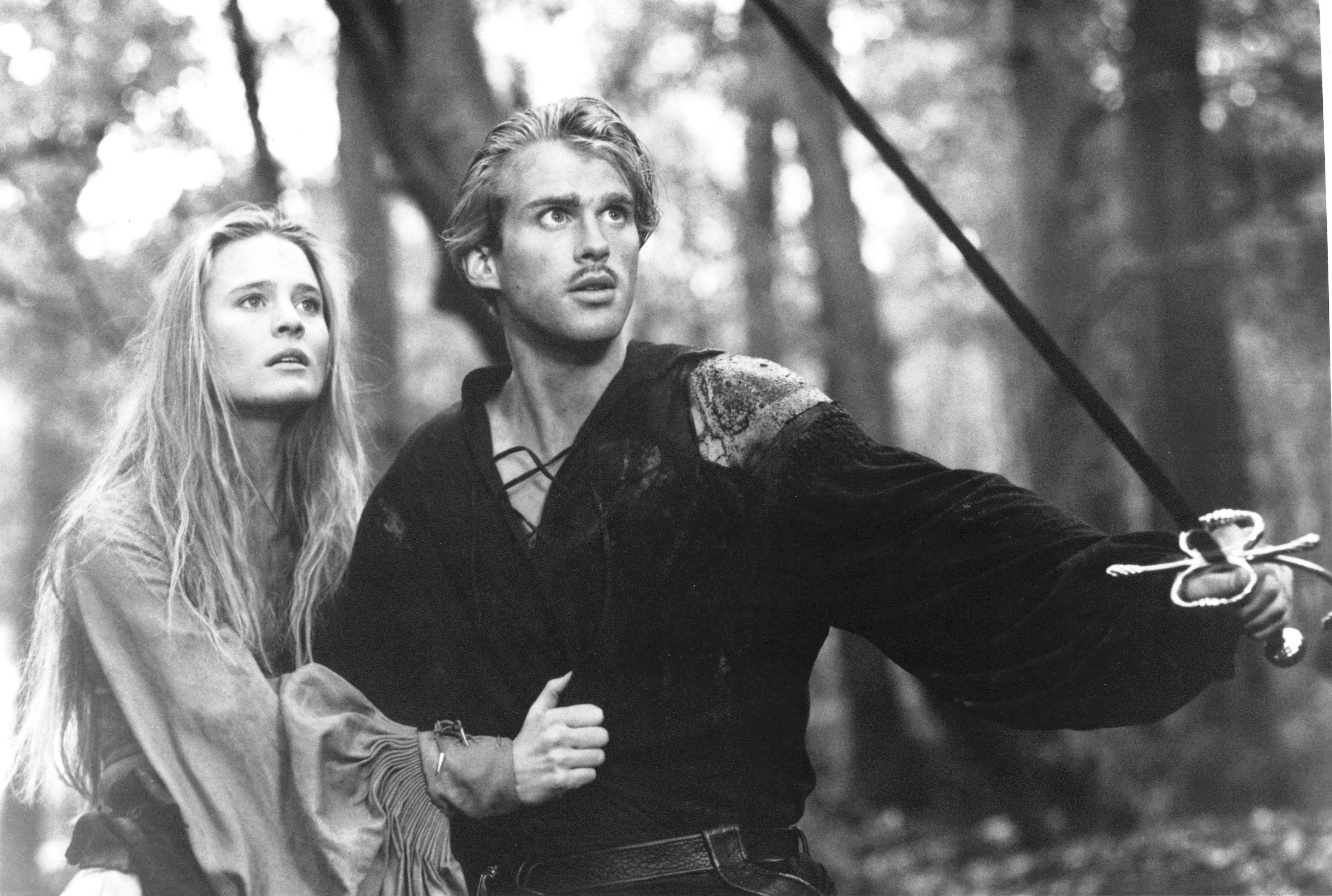 Westley (Cary Elwes) defends Princess Buttercup (Robin Wright) from Prince Humperdink’s henchman in "The Princess Bride." (20th Century Fox)