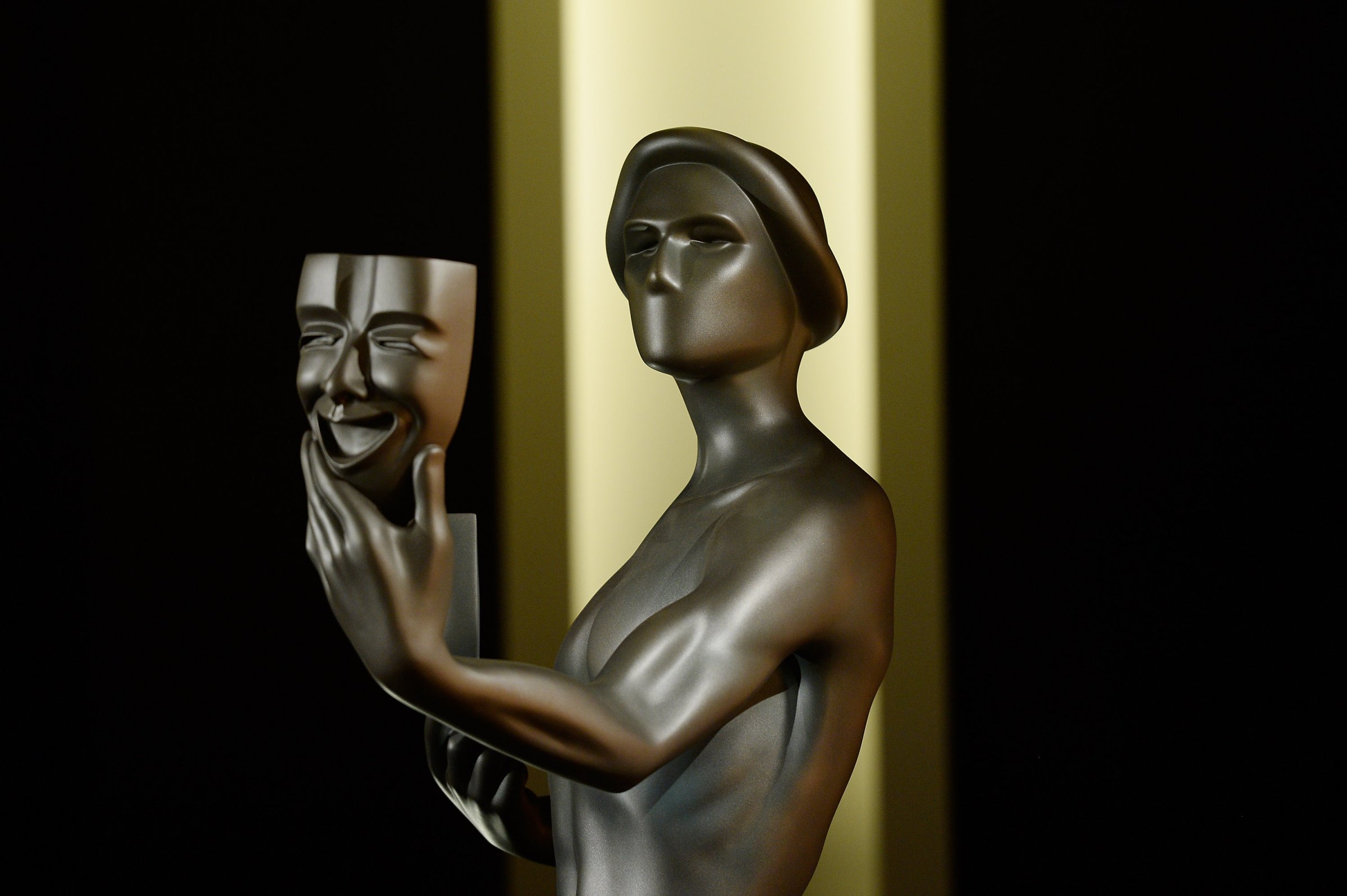 The actor statue is seen during the 23rd annual SAG Awards nominations announcement at Pacific Design Center on December 14, 2016 in West Hollywood, California.