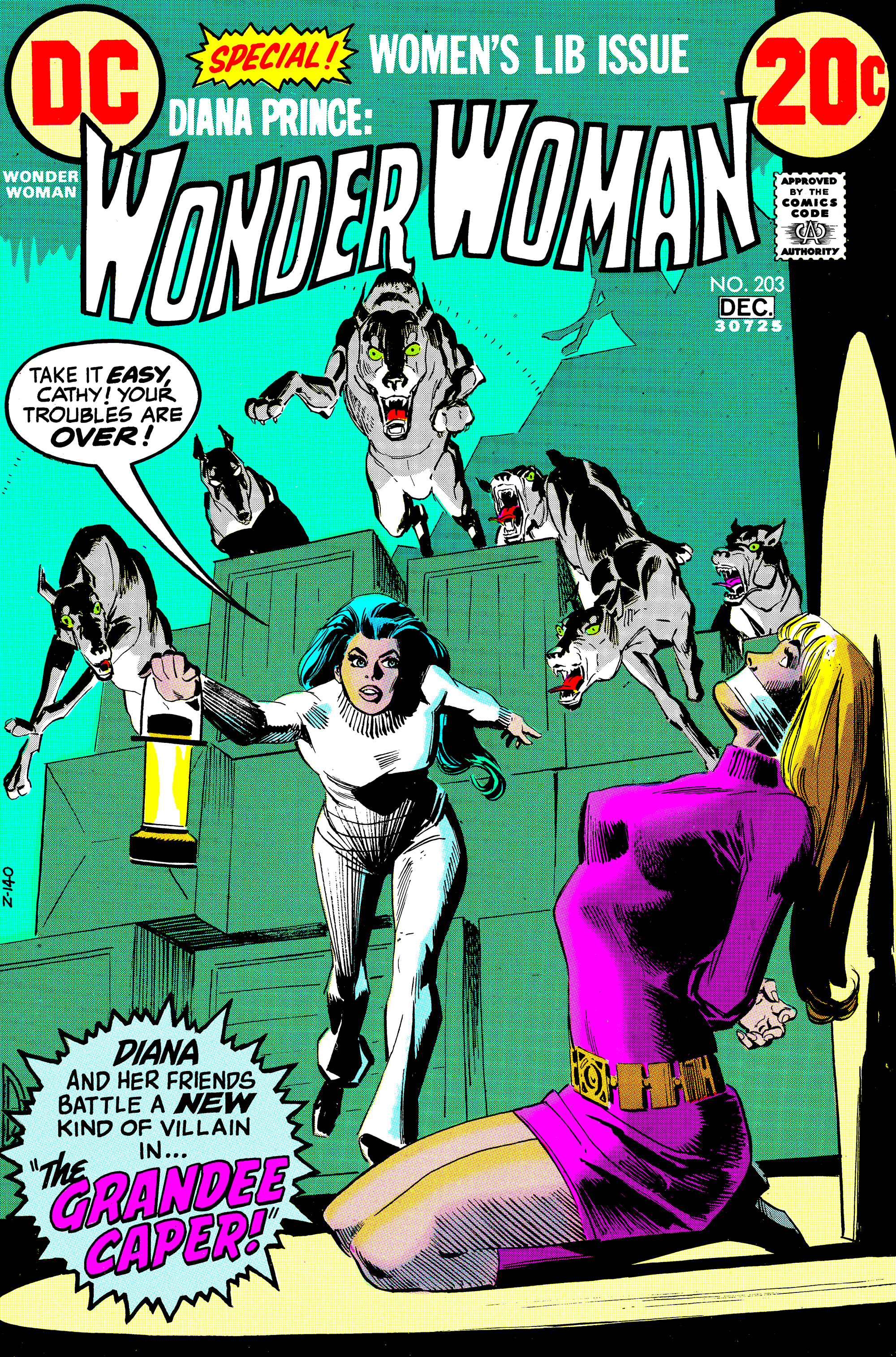 1972: In this one-off  Women's Lib Issue,   Wonder Woman battles employers who won't pay women equal wages.