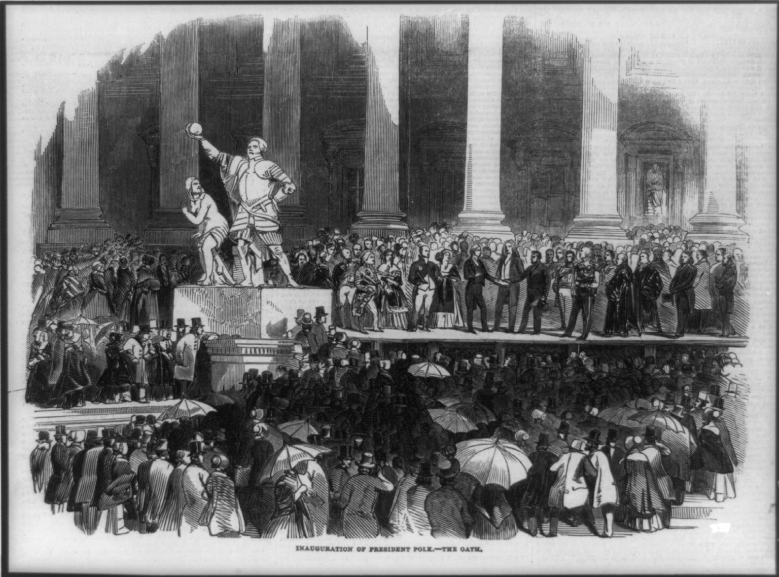 Inauguration of James Knox Polk, 1845.