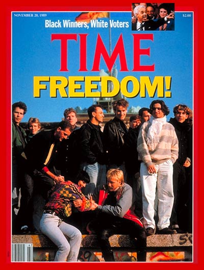 TIME's Nov. 20, 1989, cover about the fall of the Berlin Wall (Chris Niedenthal)