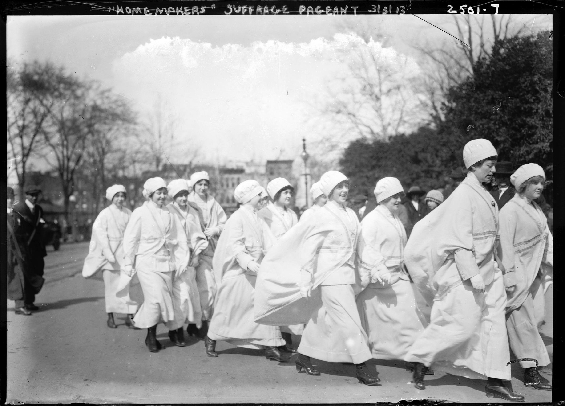 Woman Suffrage Parade held in Washington, D.C., March 3, 1913.
