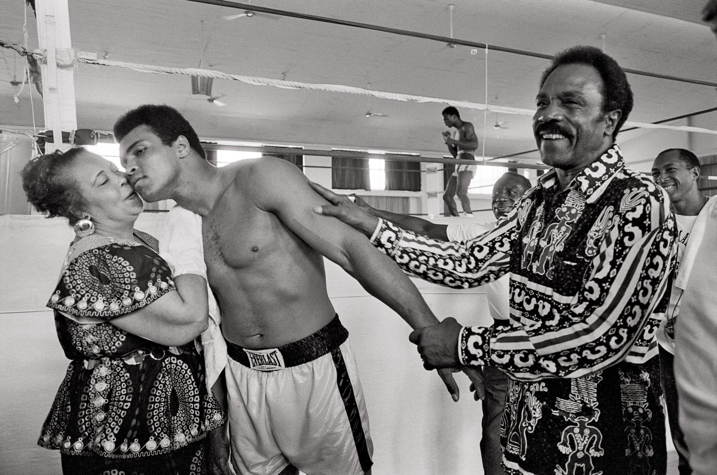 Muhammad Ali and George Foreman in Zaire for The Fight, 1974.