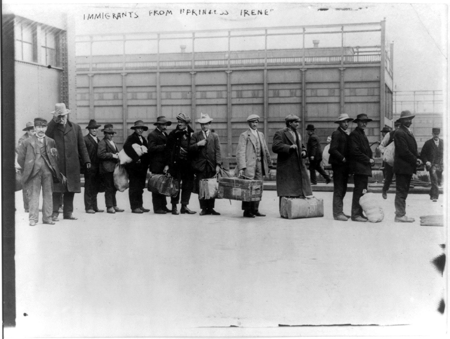 Immigrants from "Princess Irene," Ellis Island, 1911.