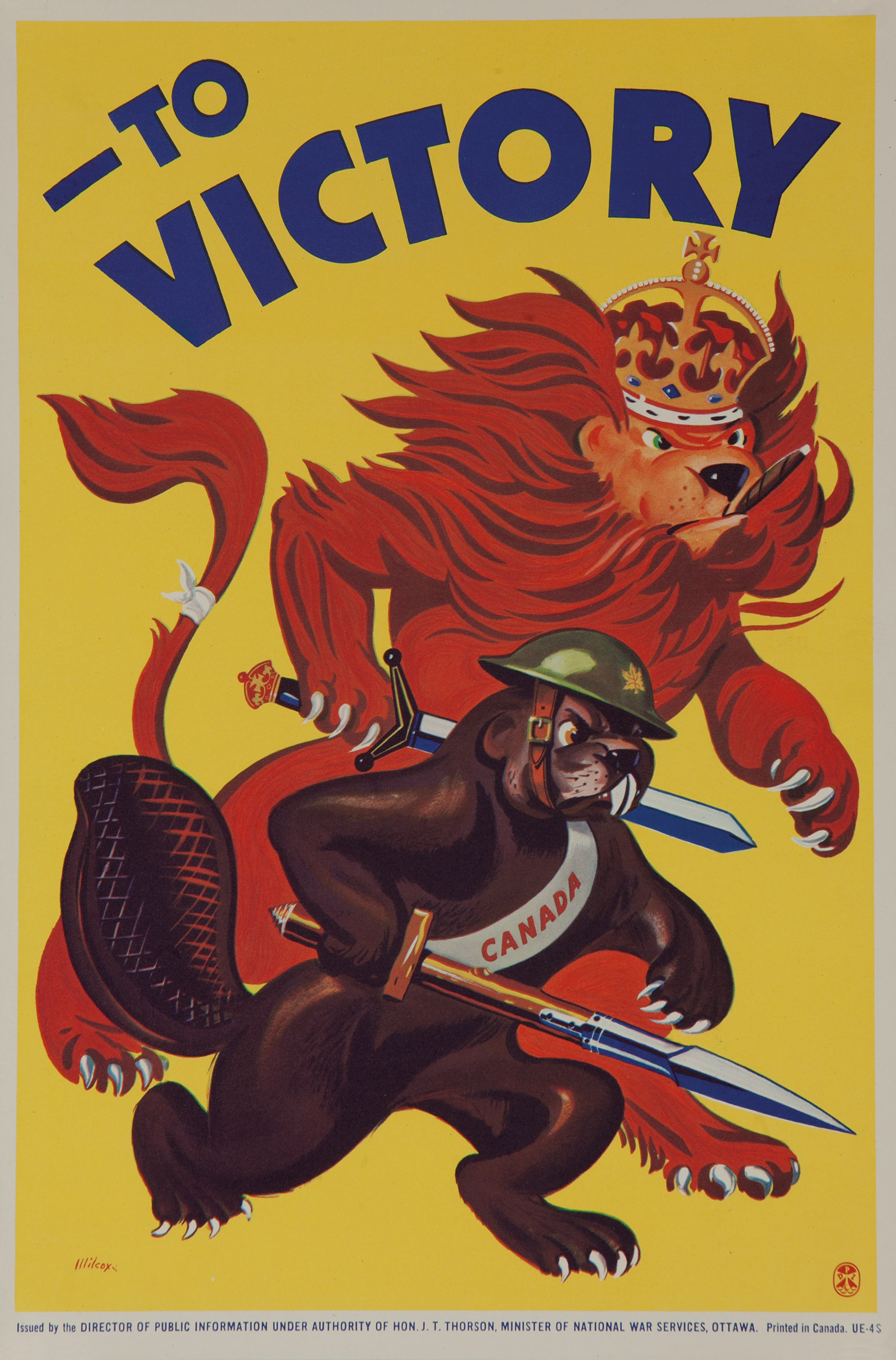 Canadian WWII war poster circa 1942.