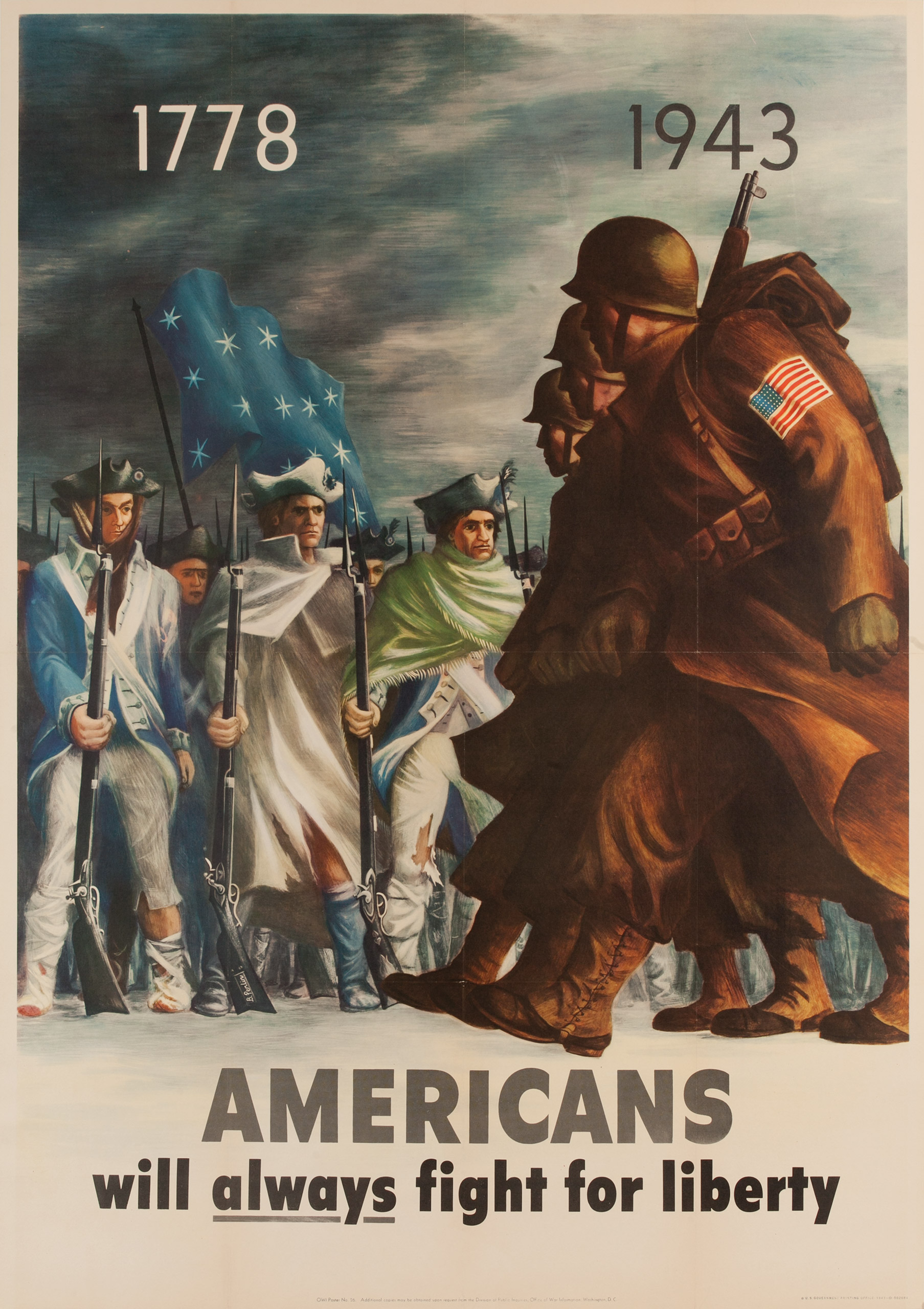 WWII Office of War Information poster, 1943.
