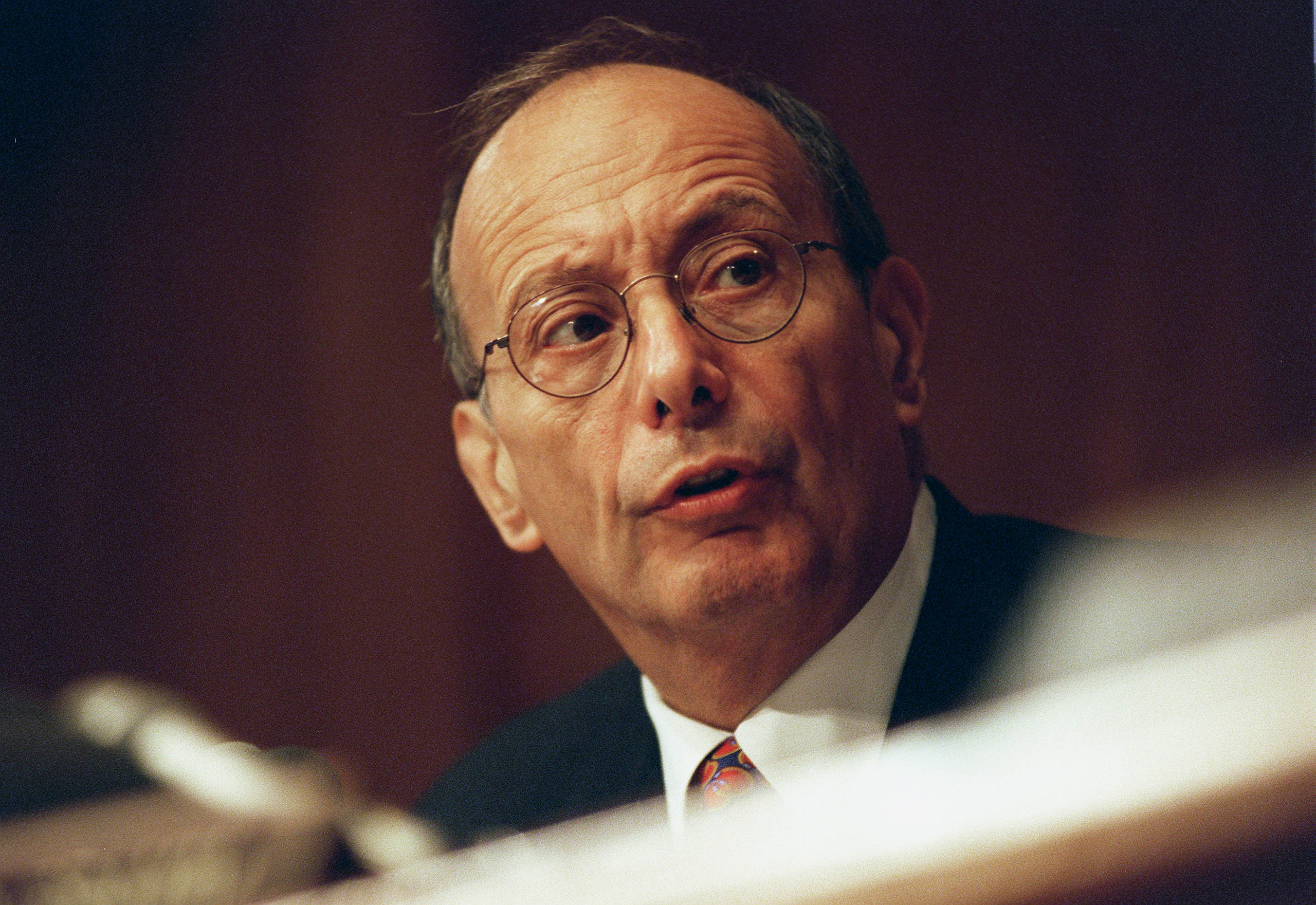 Former Sen. Alfonse D'Amato, in an undated photo at a hearing. (Scott J. Ferrell—Congressional Quarterly/Getty Images)