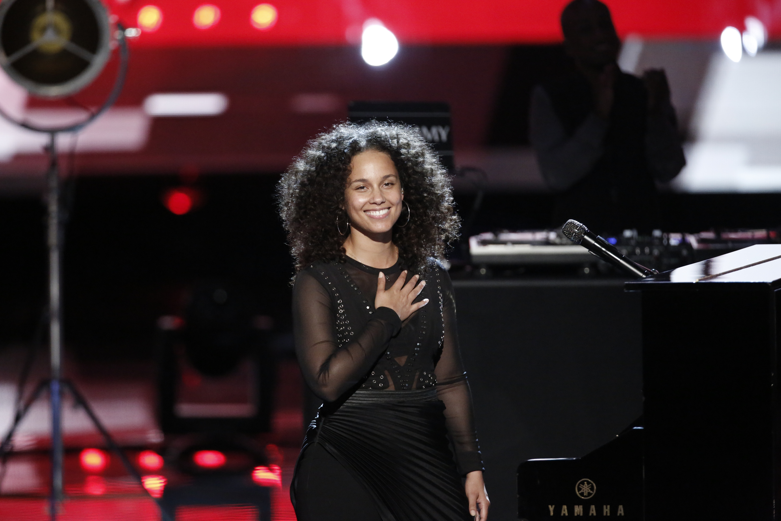 THE VOICE -- "Live Top 12" Episode 1114B -- Pictured: Alicia Keys -- (Photo by: Tyler Golden/NBC/NBCU Photo Bank via Getty Images) (Tyler Golden&mdash;NBCU Photo Bank/Getty Images)