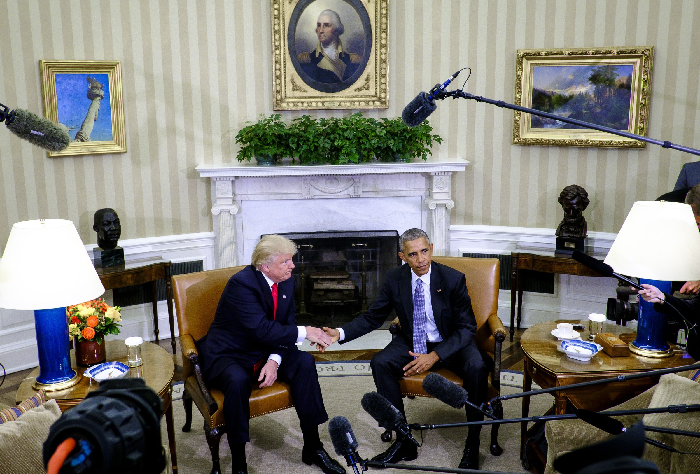 President Obama Meets With President-Elect Donald Trump At The White House