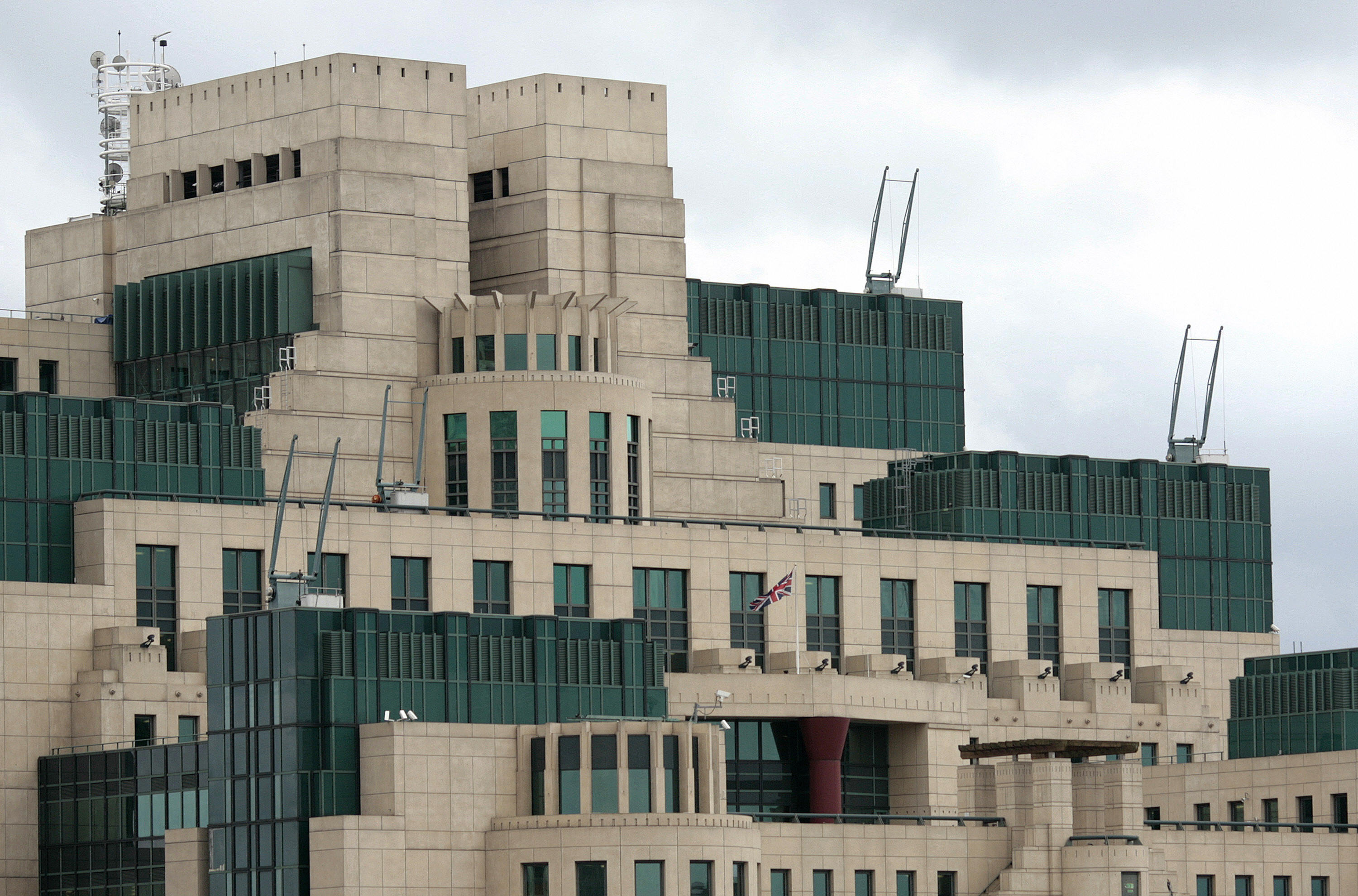 The MI6 building, which is the SIS (The Secret Intelligence Service) headquarter, is pictured at Vauxhall Cross in central London on March 3, 2009. (Shaun Curry—AFP/Getty Images)