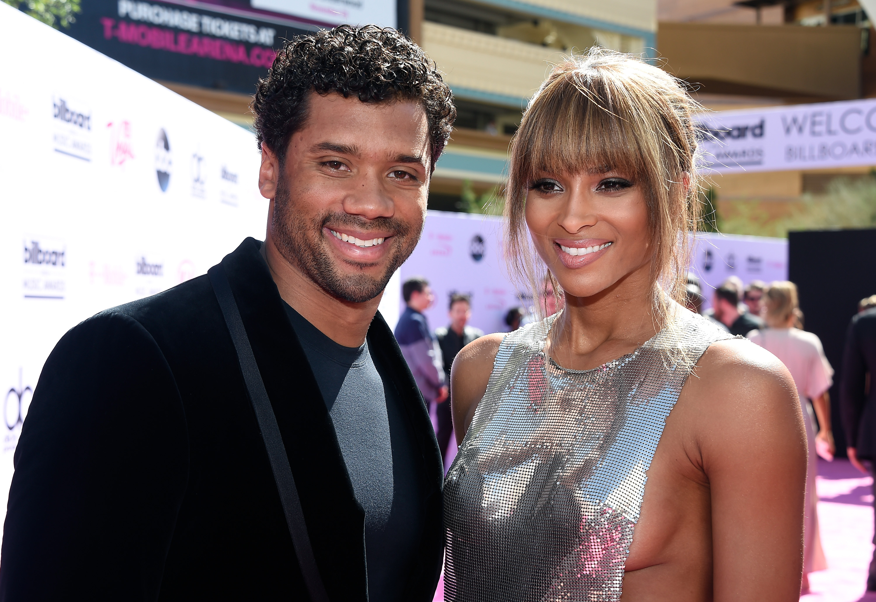 LAS VEGAS, NV - MAY 22:  NFL player Russell Wilson and singer/co-host Ciara attend the 2016 Billboard Music Awards at T-Mobile Arena on May 22, 2016 in Las Vegas, Nevada.  (Photo by Frazer Harrison/BBMA2016/Getty Images for dcp) (Frazer Harrison/BBMA2016Getty Images for dcp)