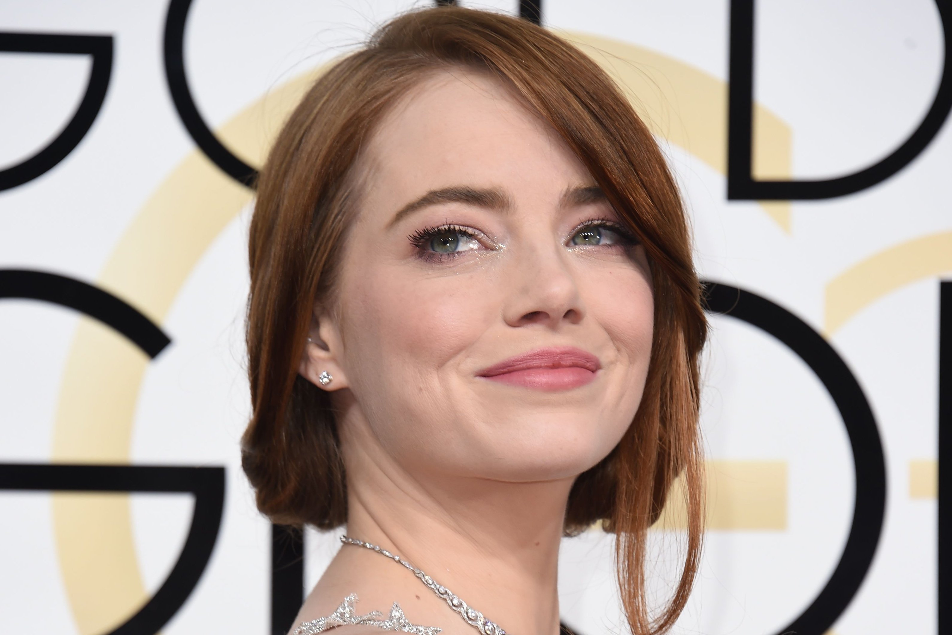 Emma Stone arrives at the 74th annual Golden Globe Awards, on Jan. 8, 2017 in Beverly Hills, Calif. (Valerie Macon—AFP/Getty Images)