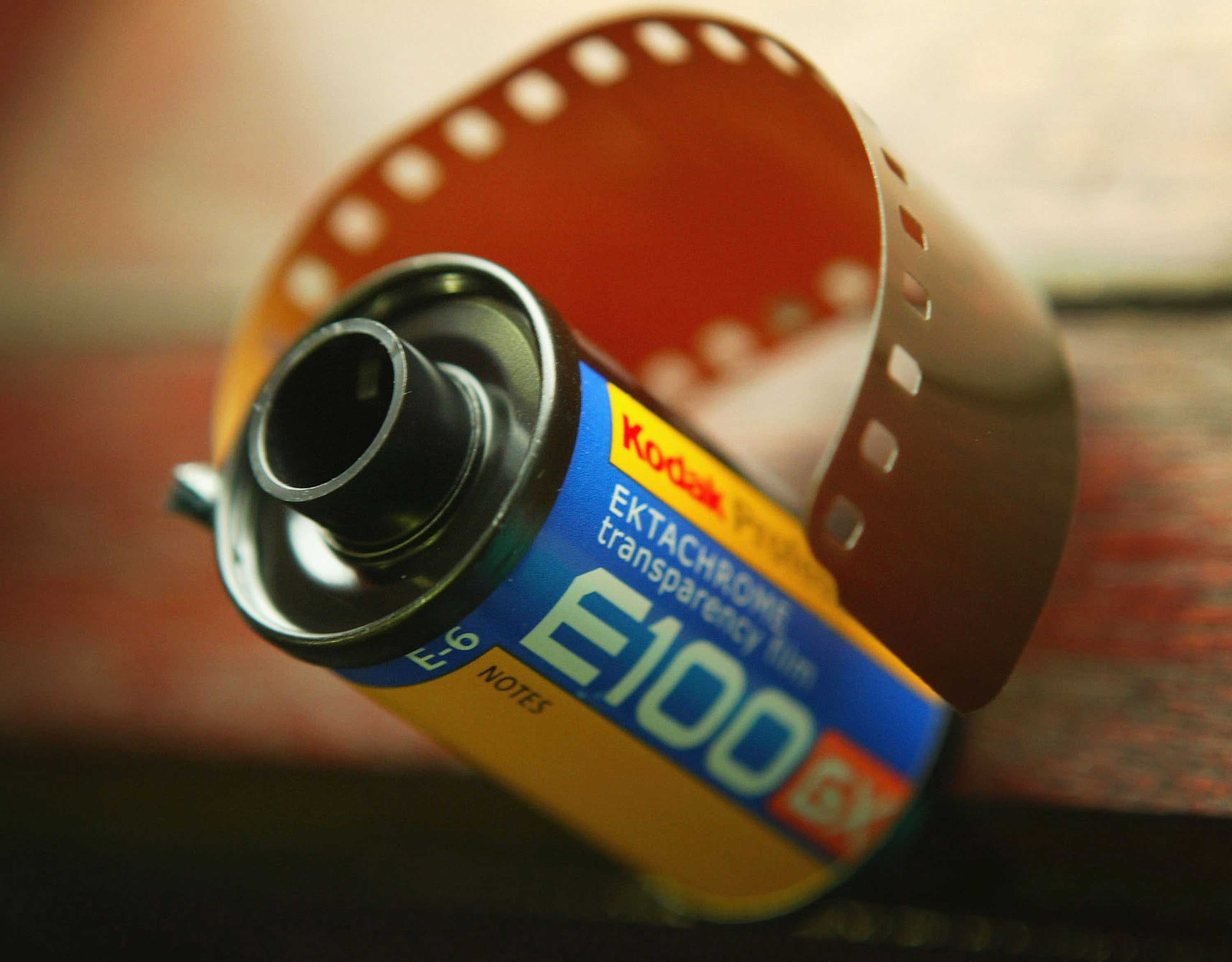 A roll of Koday's Ektachrome film. (Christopher Furlong—Getty Images)